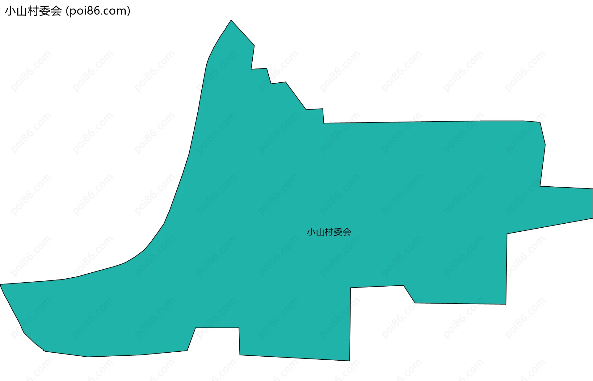 小山村委会边界地图
