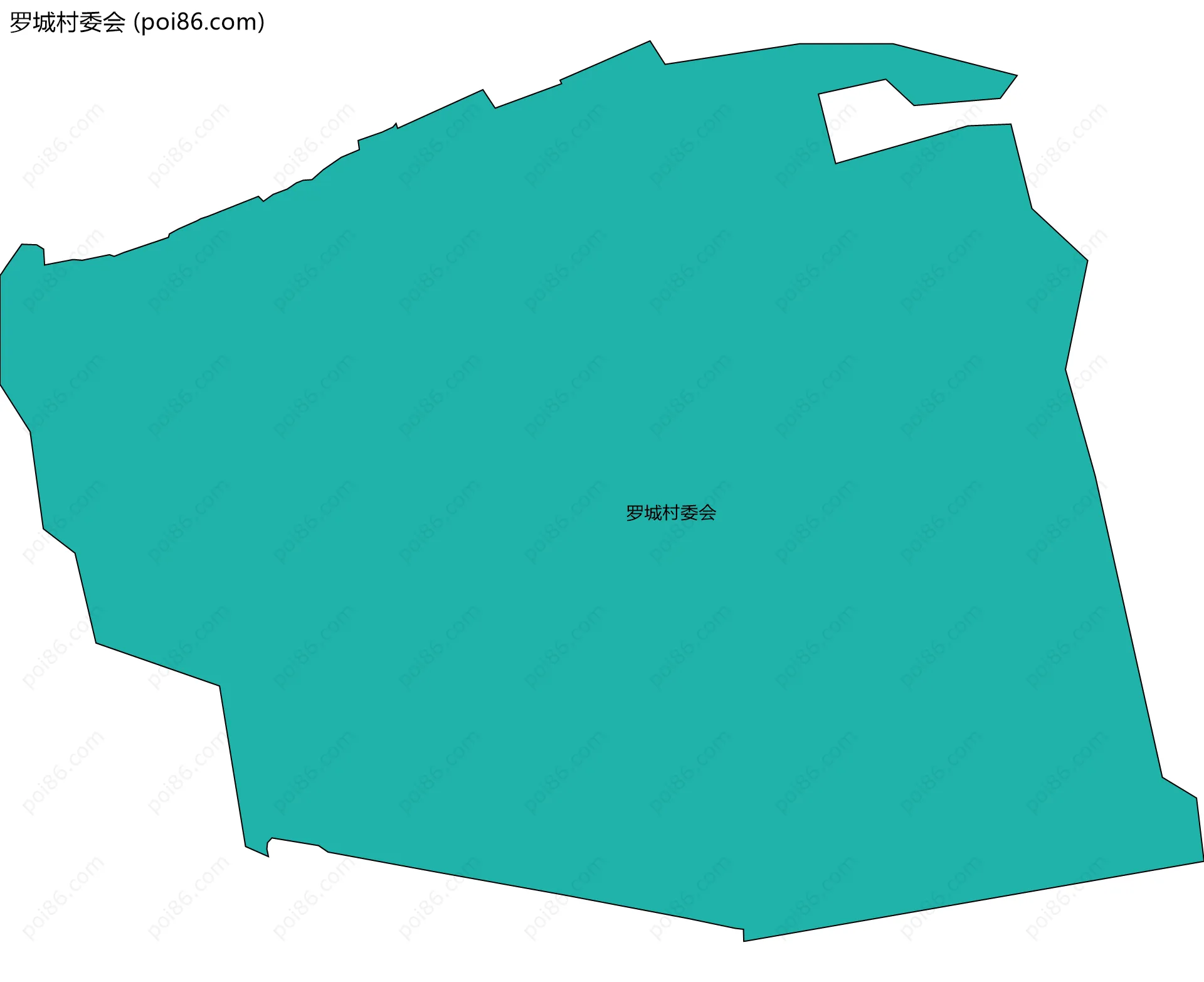 罗城村委会边界地图
