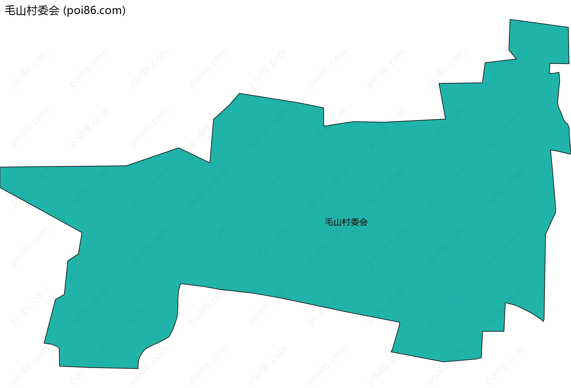 毛山村委会边界地图