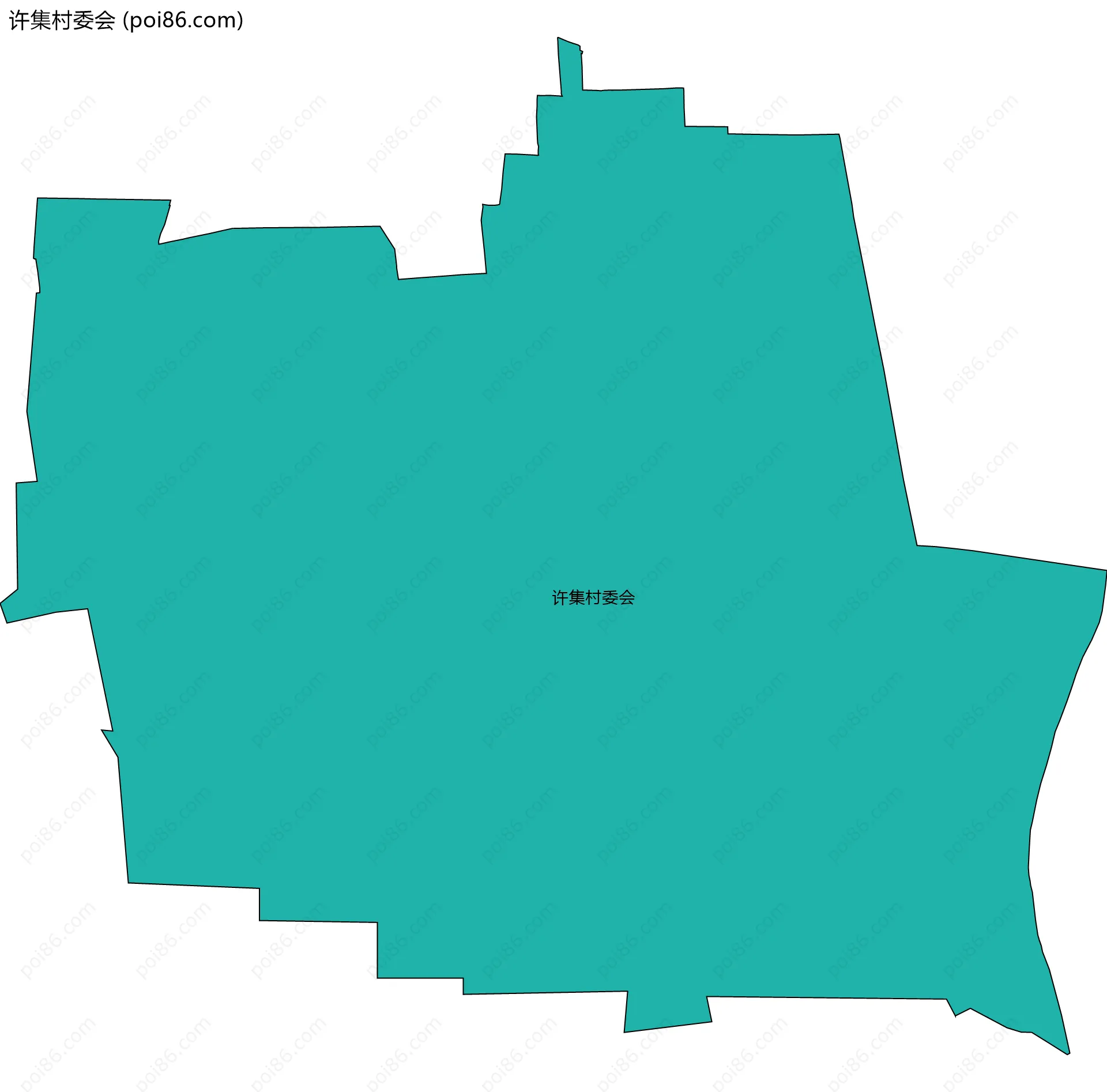 许集村委会边界地图