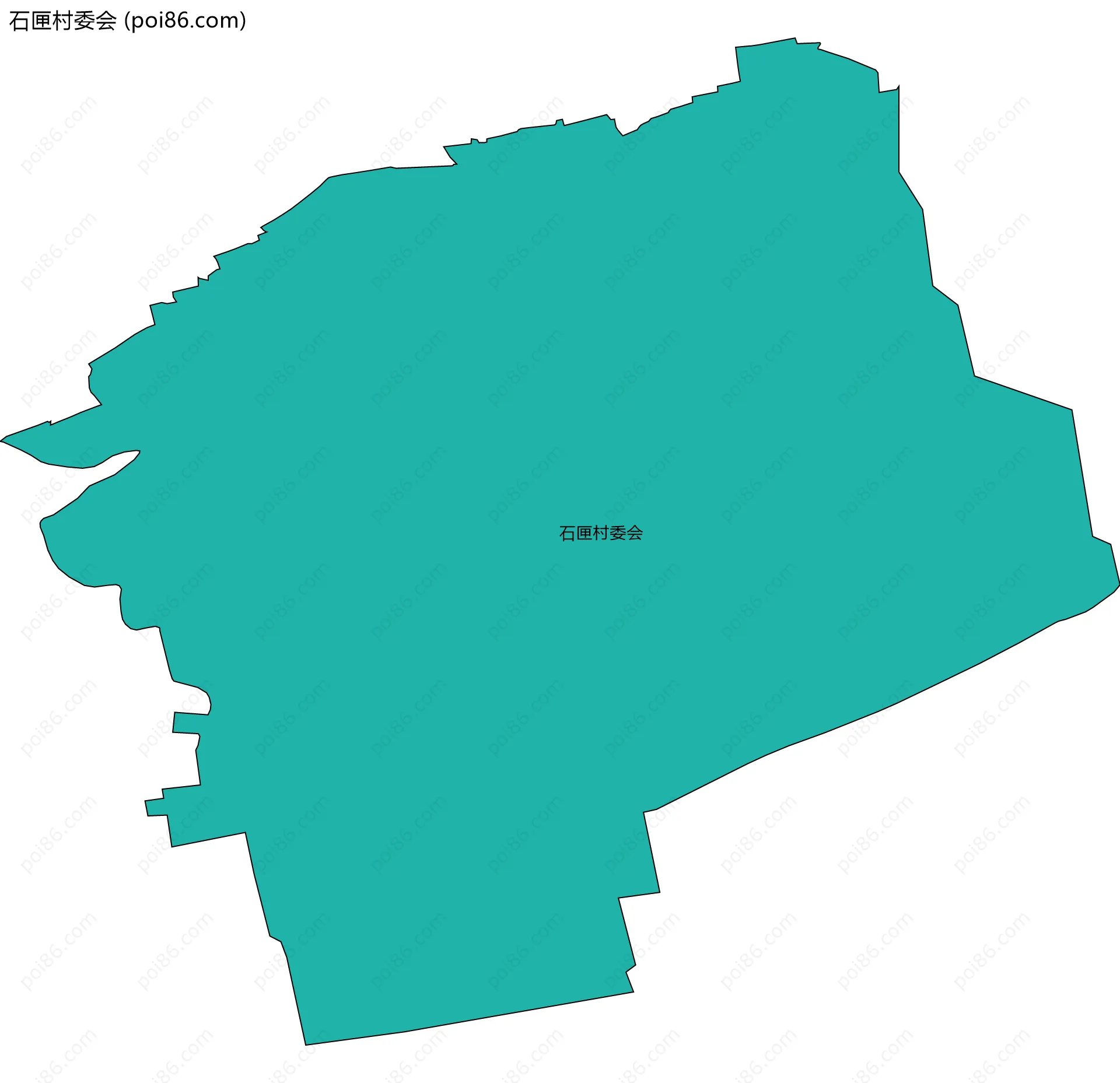 石匣村委会边界地图