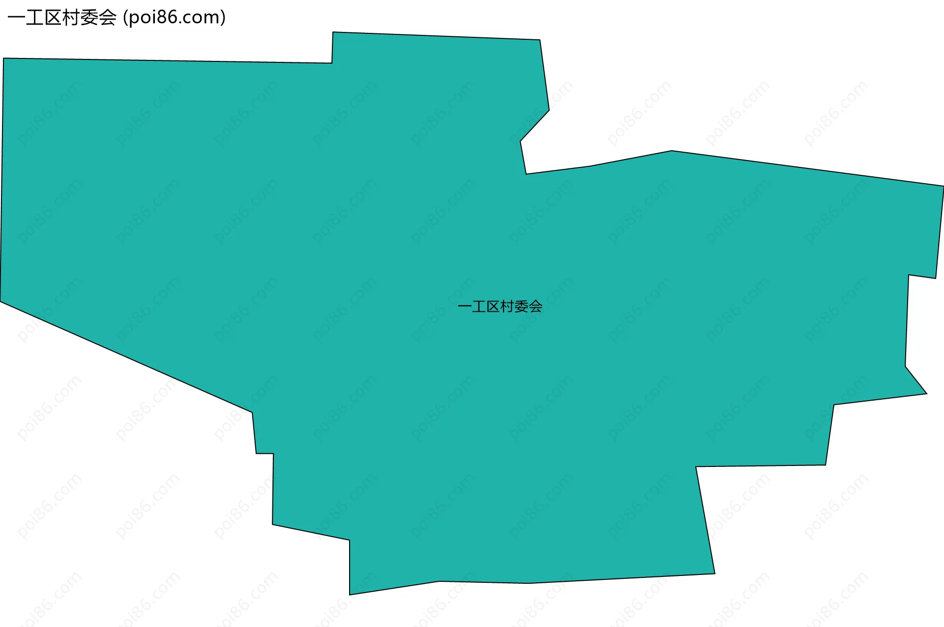 一工区村委会边界地图