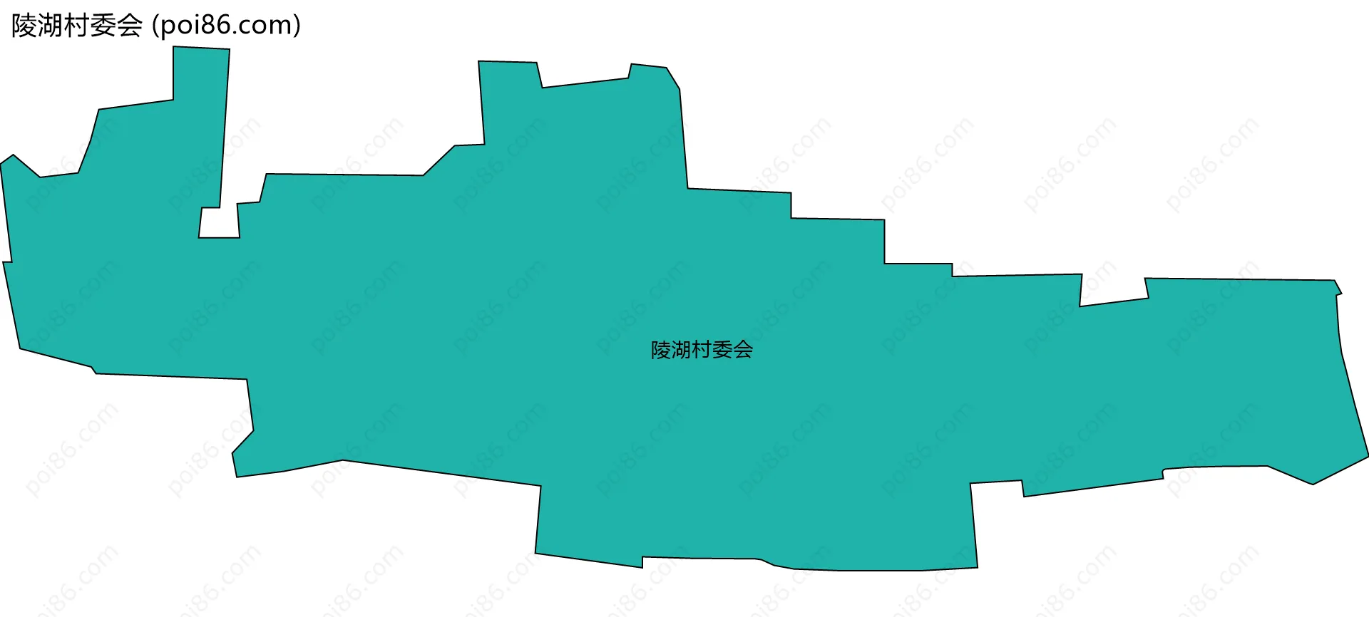 陵湖村委会边界地图