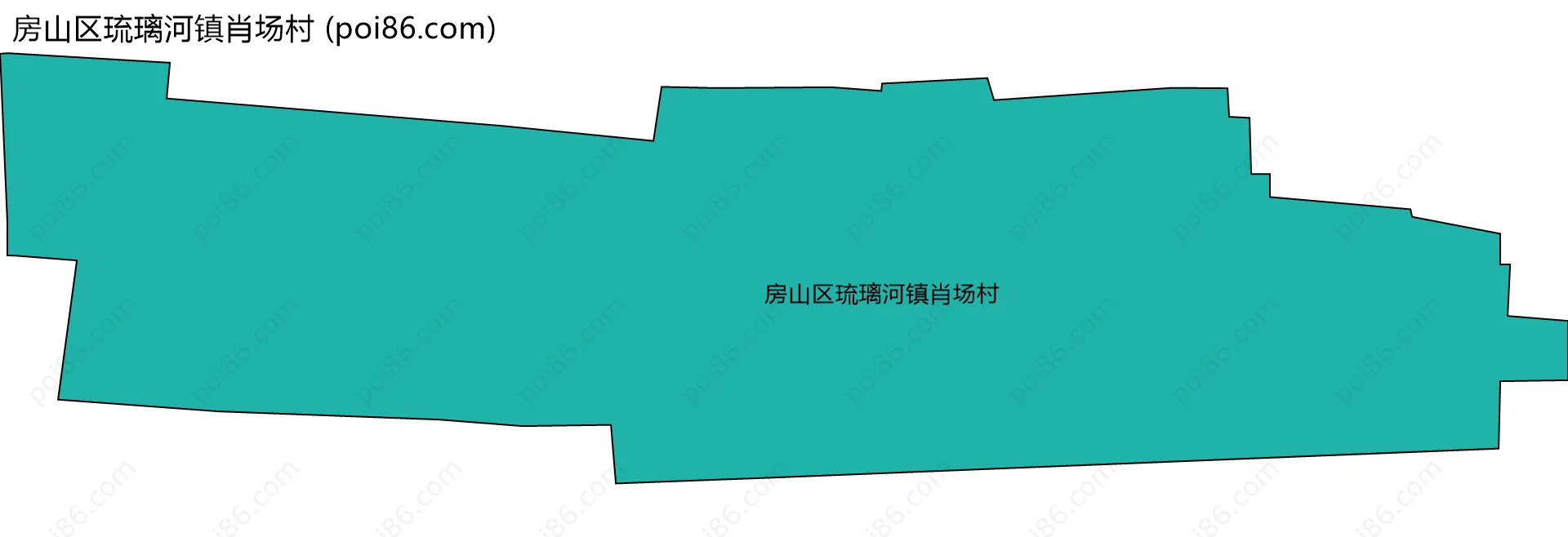 房山区琉璃河镇肖场村边界地图