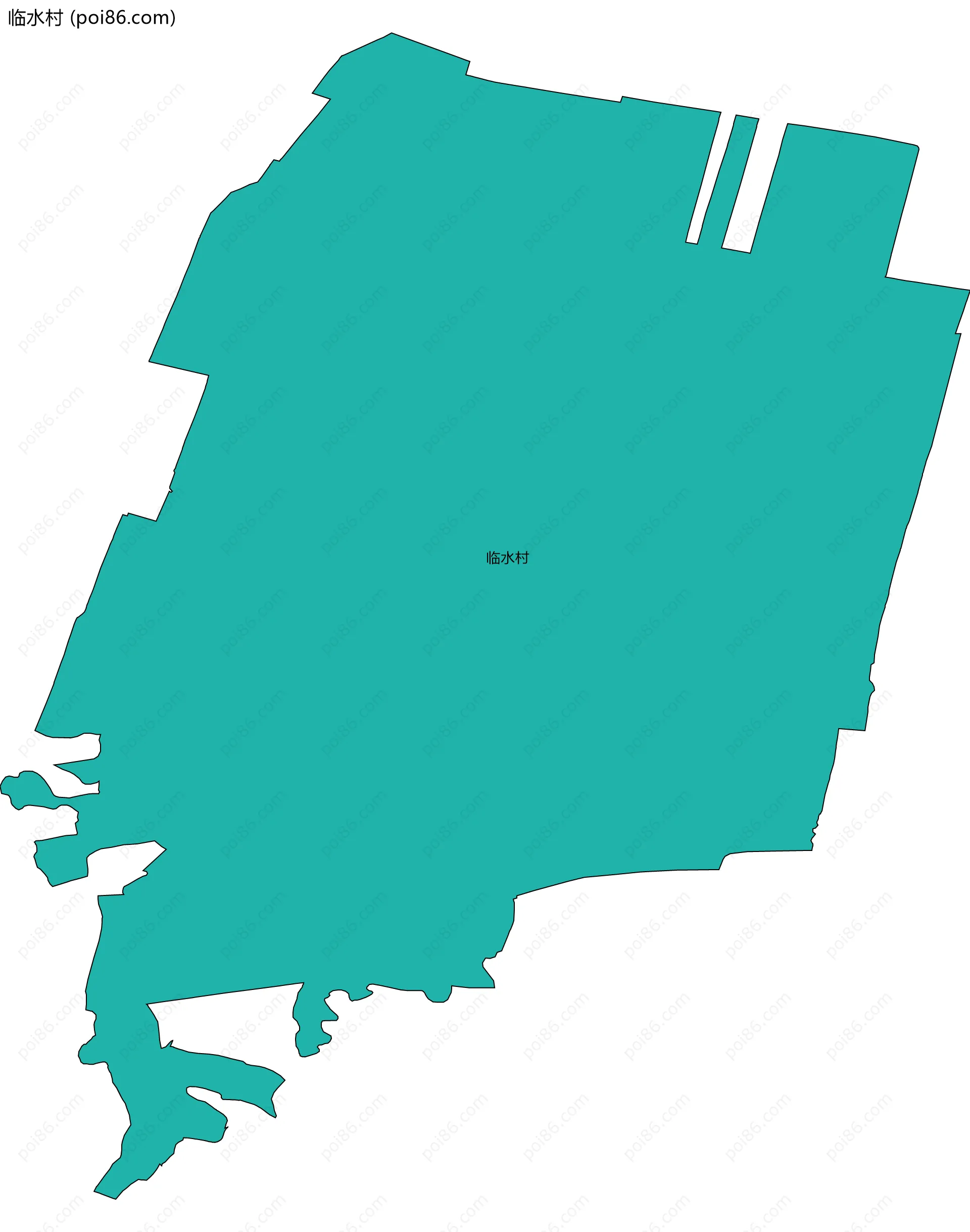临水村边界地图