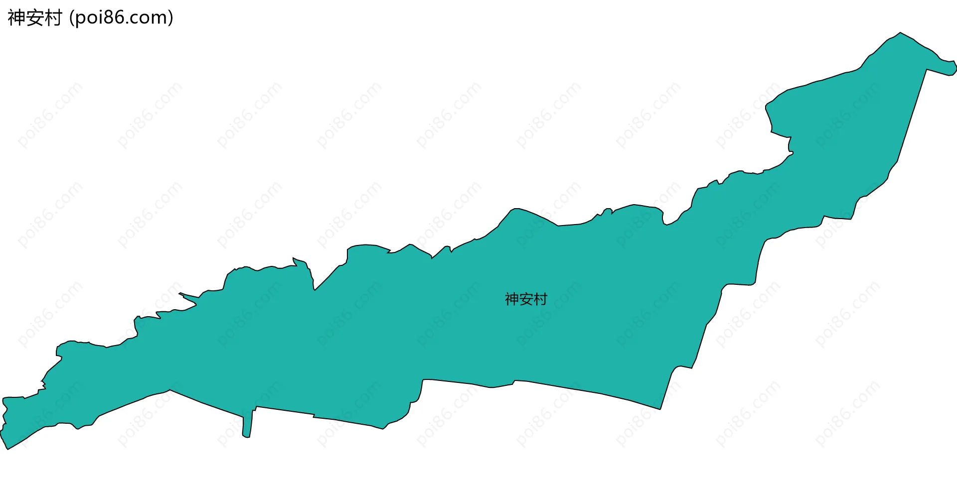 神安村边界地图