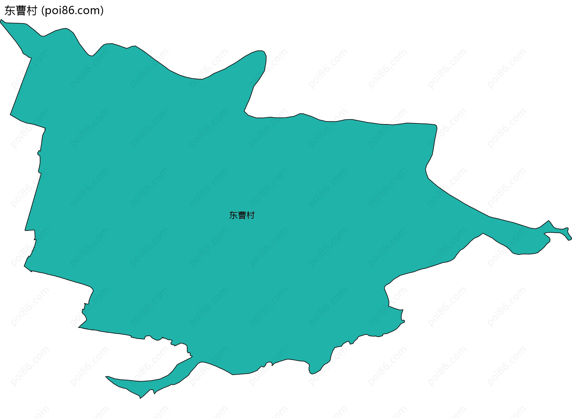 东曹村边界地图