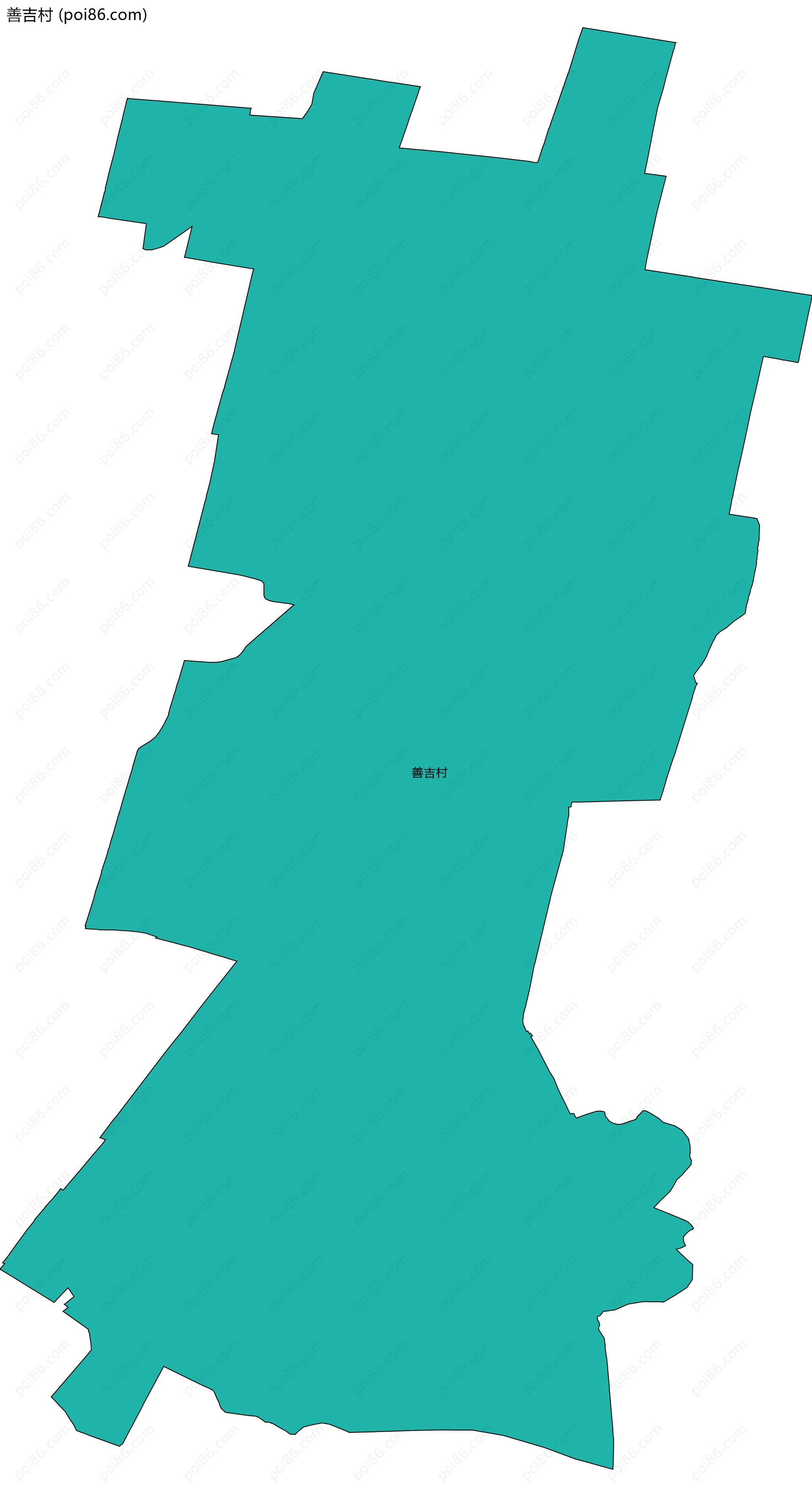 善吉村边界地图