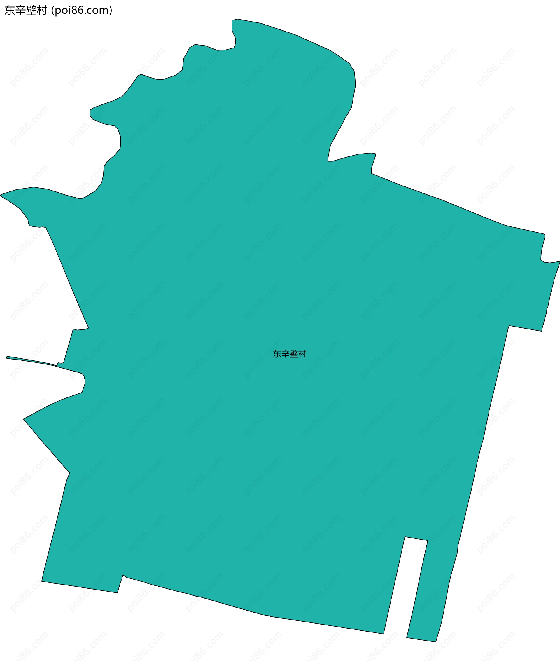 东辛壁村边界地图