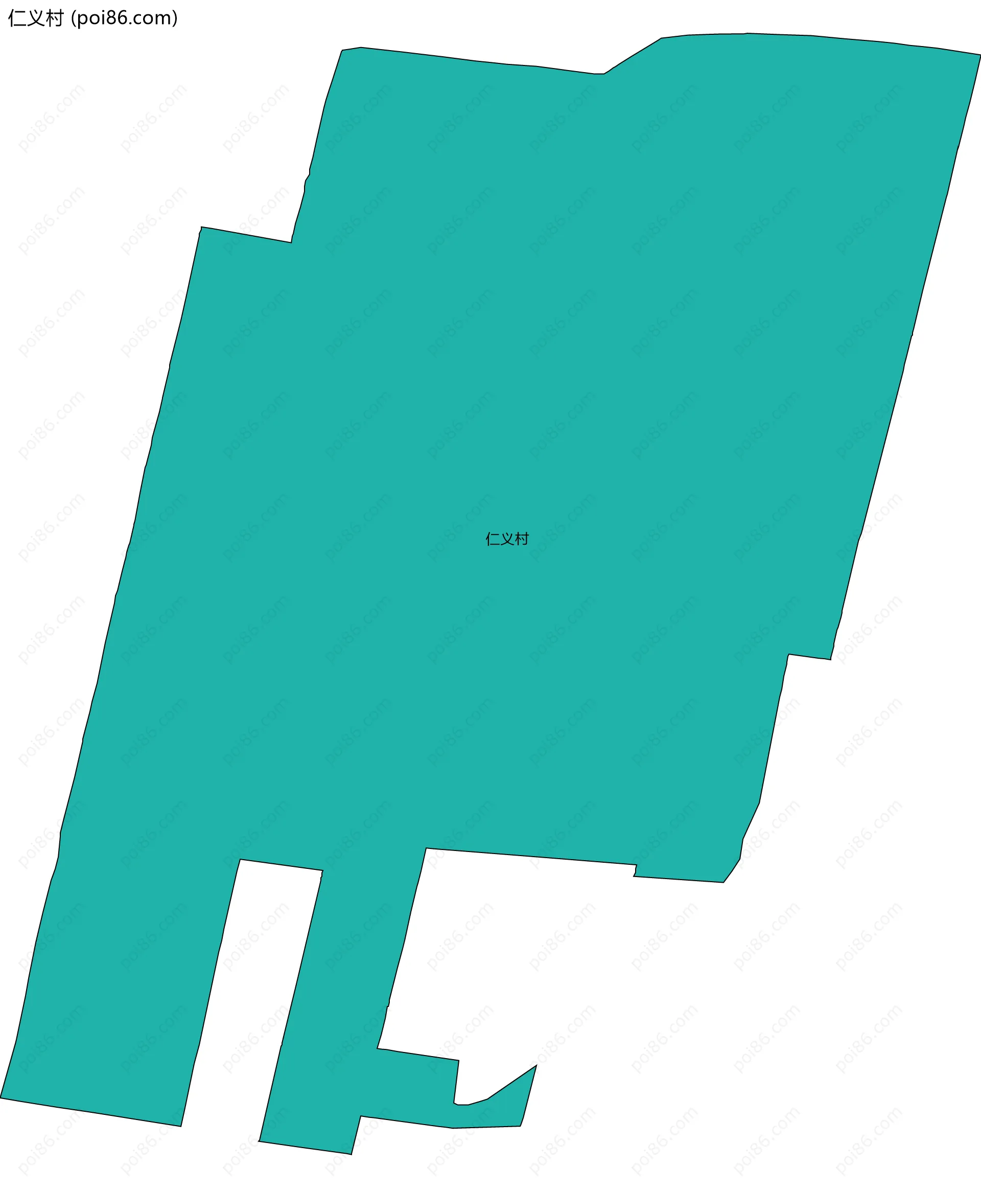 仁义村边界地图