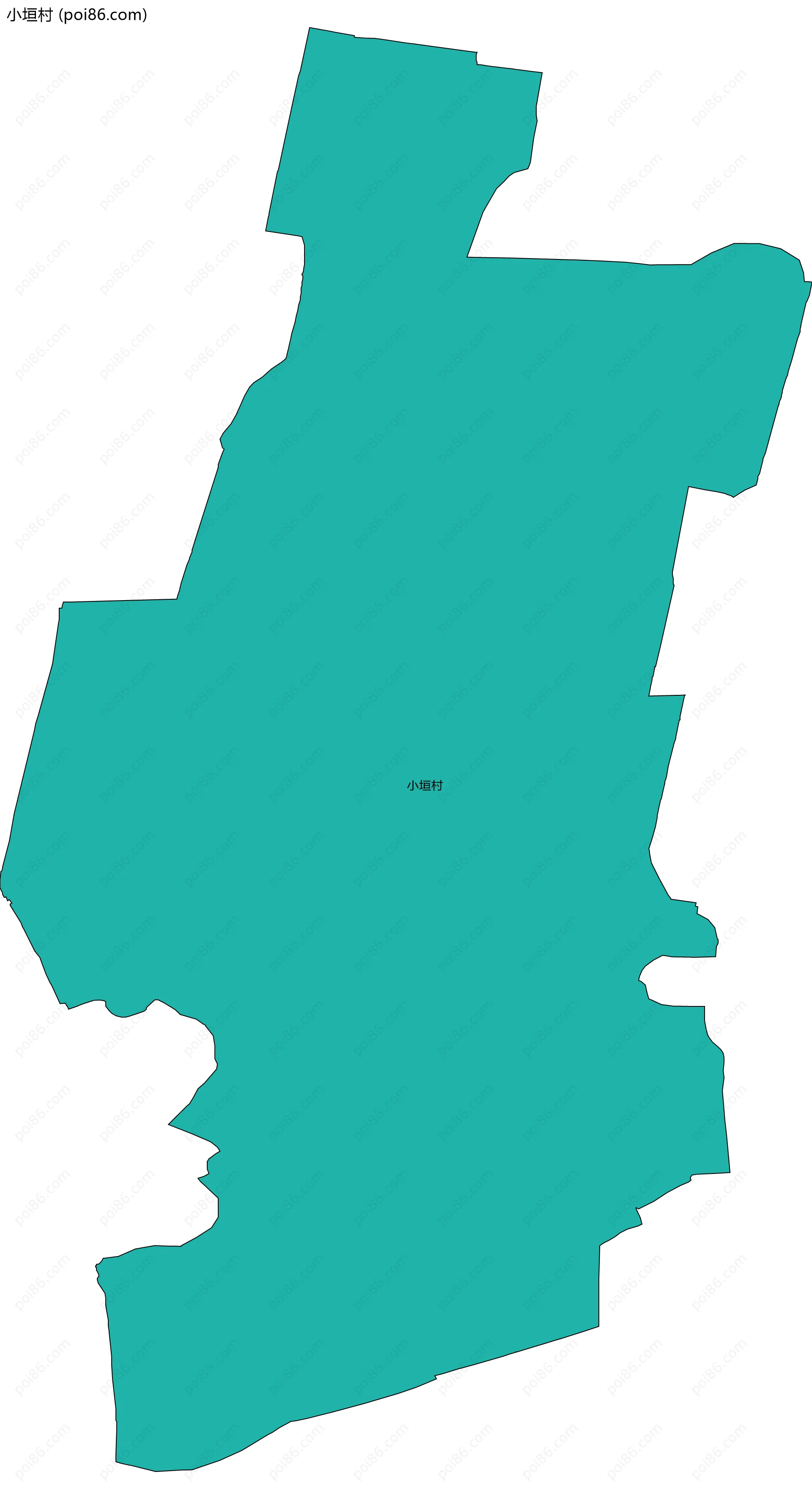 小垣村边界地图