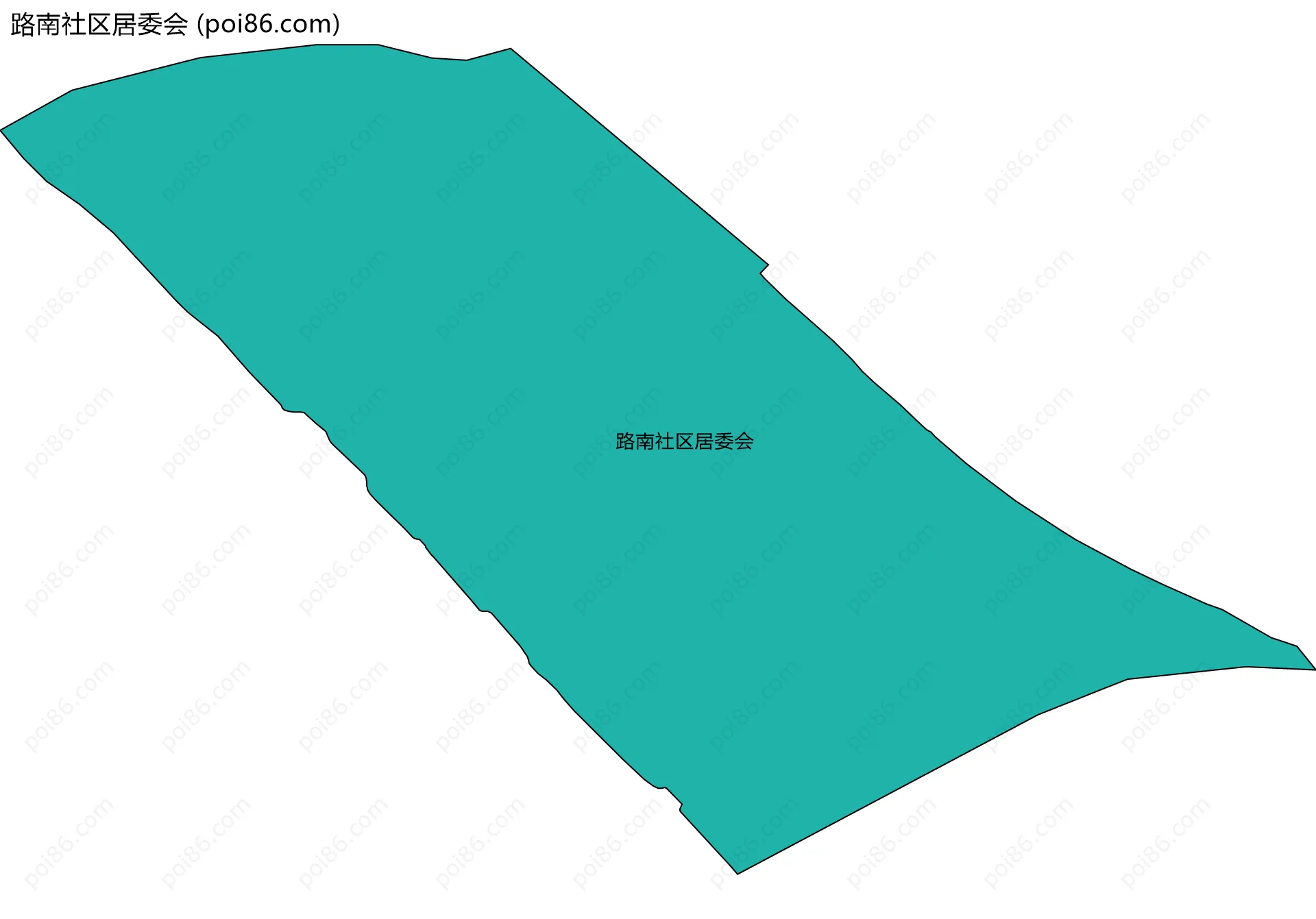 路南社区居委会边界地图