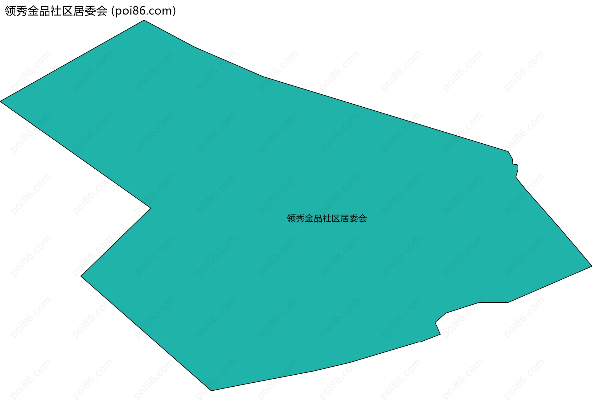 领秀金品社区居委会边界地图