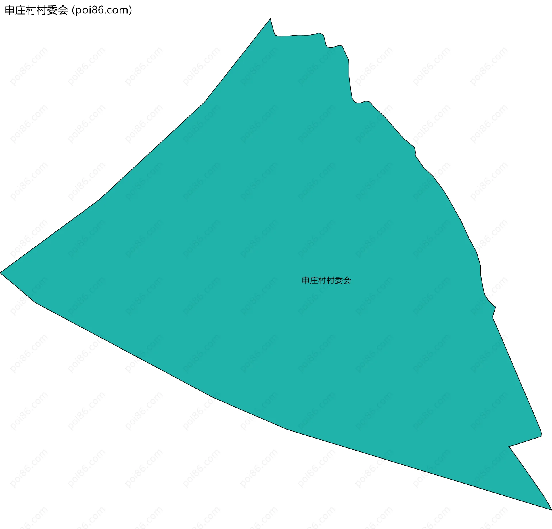 申庄村村委会边界地图