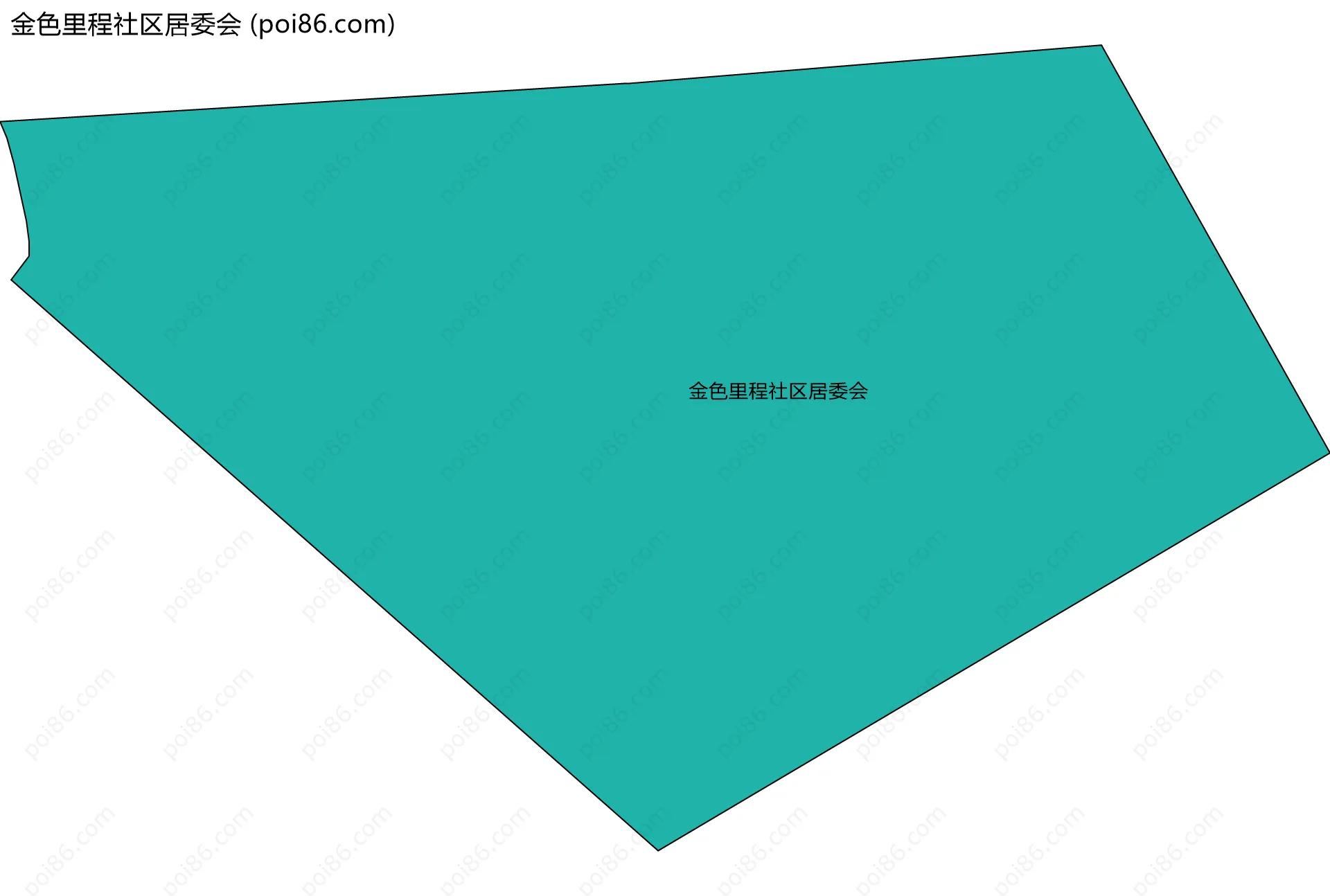 金色里程社区居委会边界地图