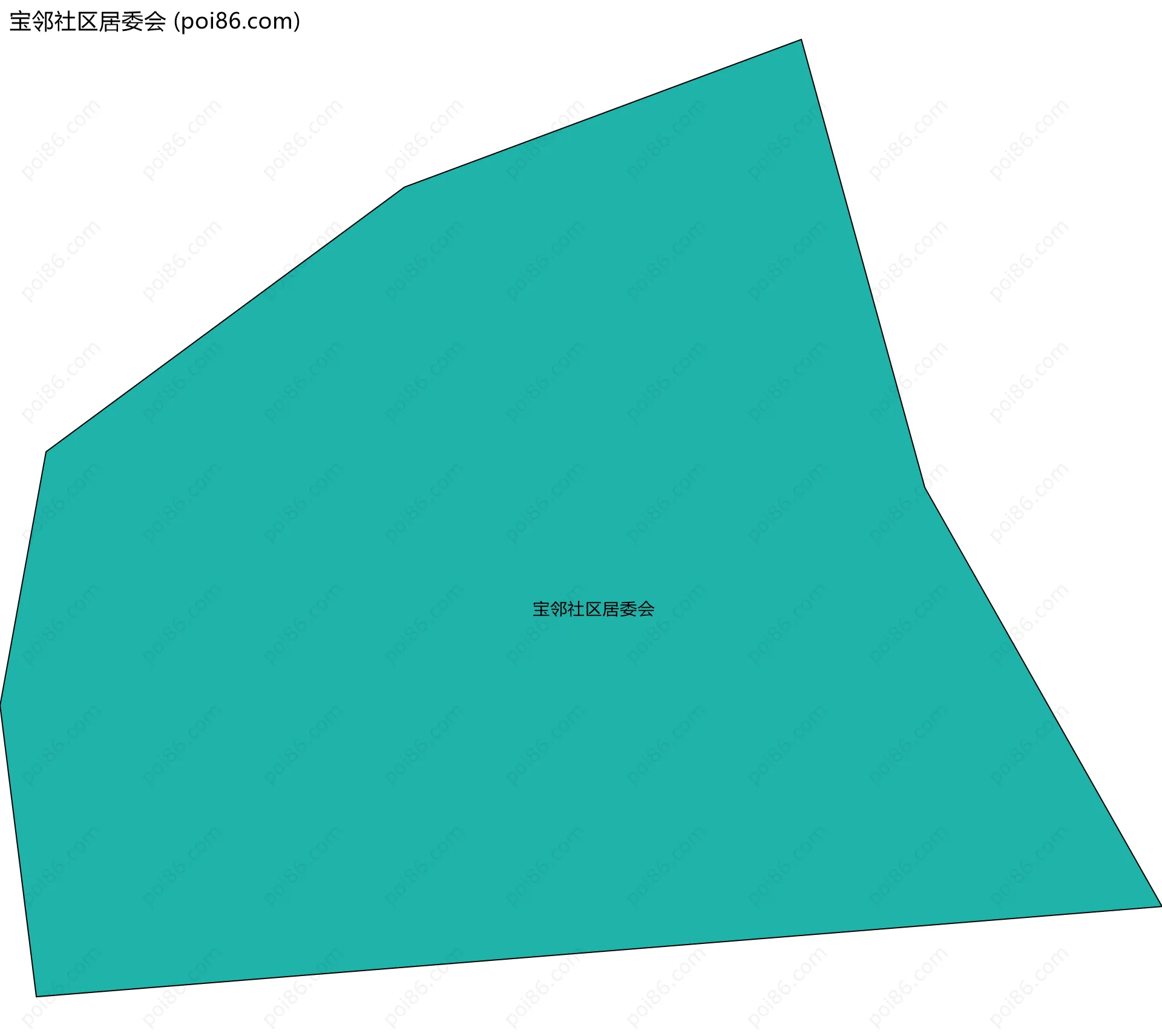 宝邻社区居委会边界地图