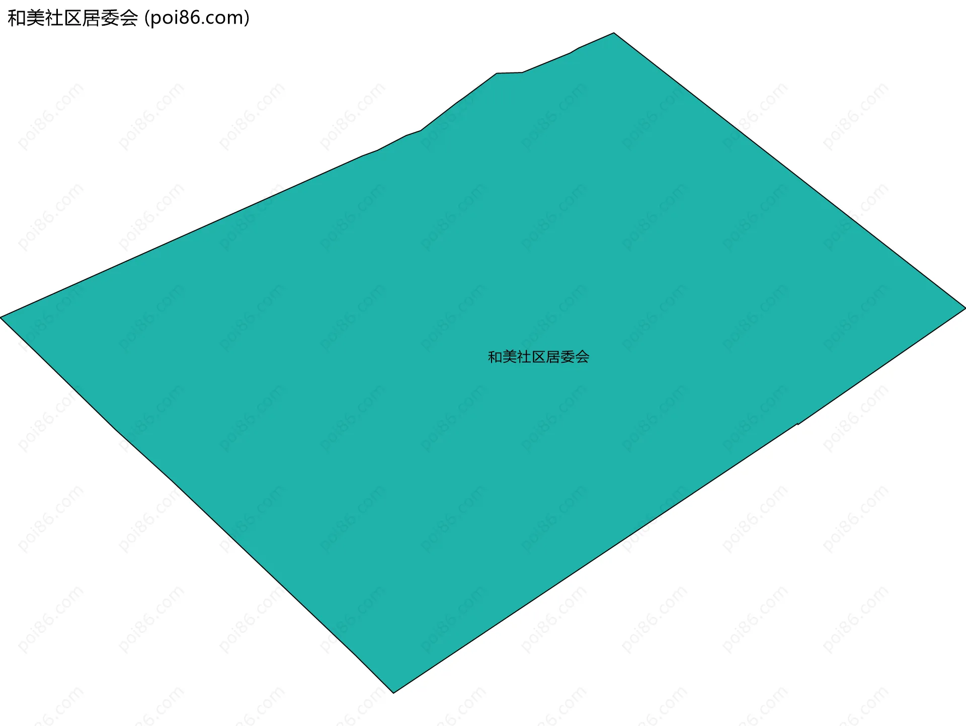 和美社区居委会边界地图