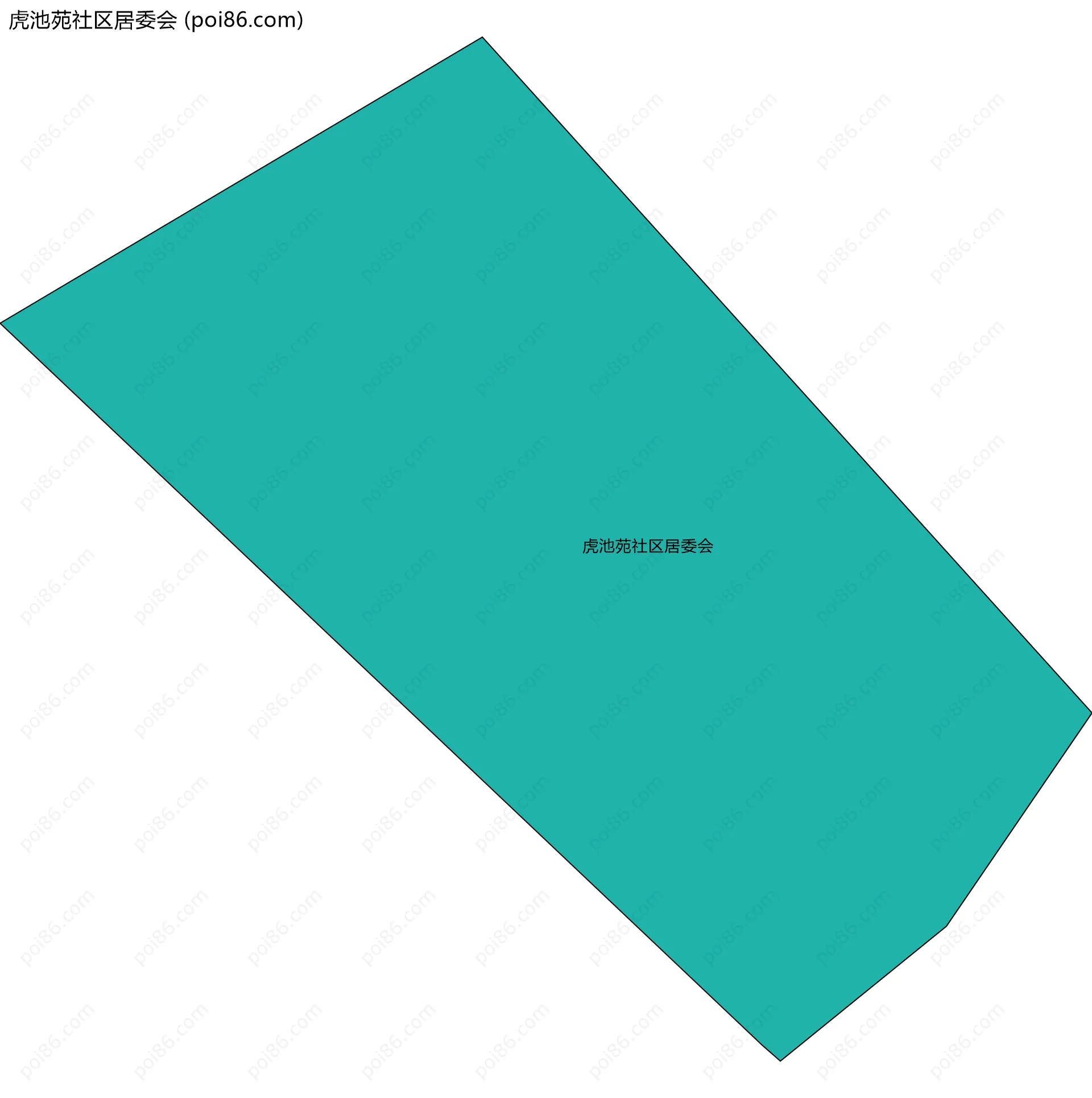 虎池苑社区居委会边界地图