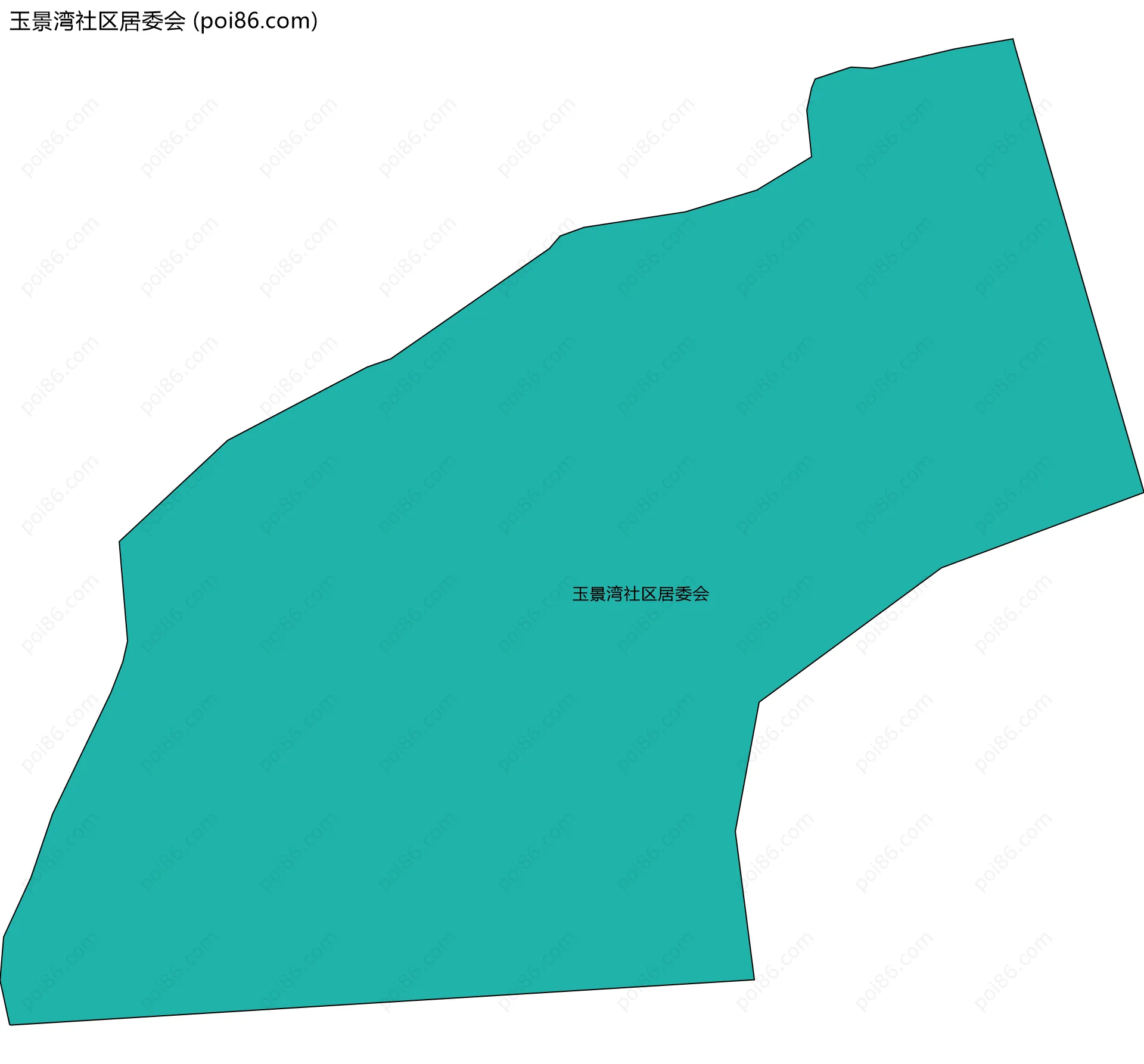 玉景湾社区居委会边界地图