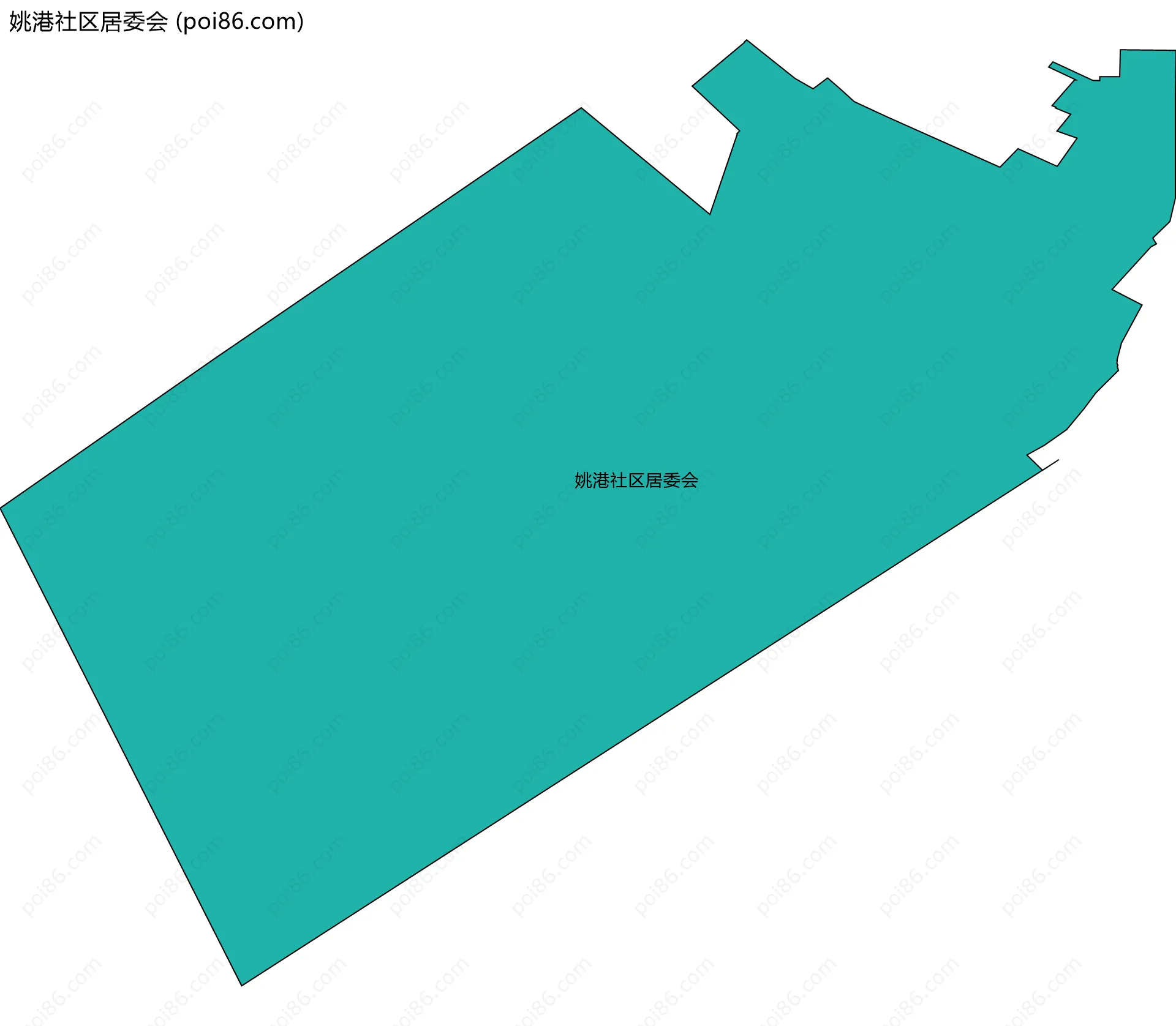 姚港社区居委会边界地图