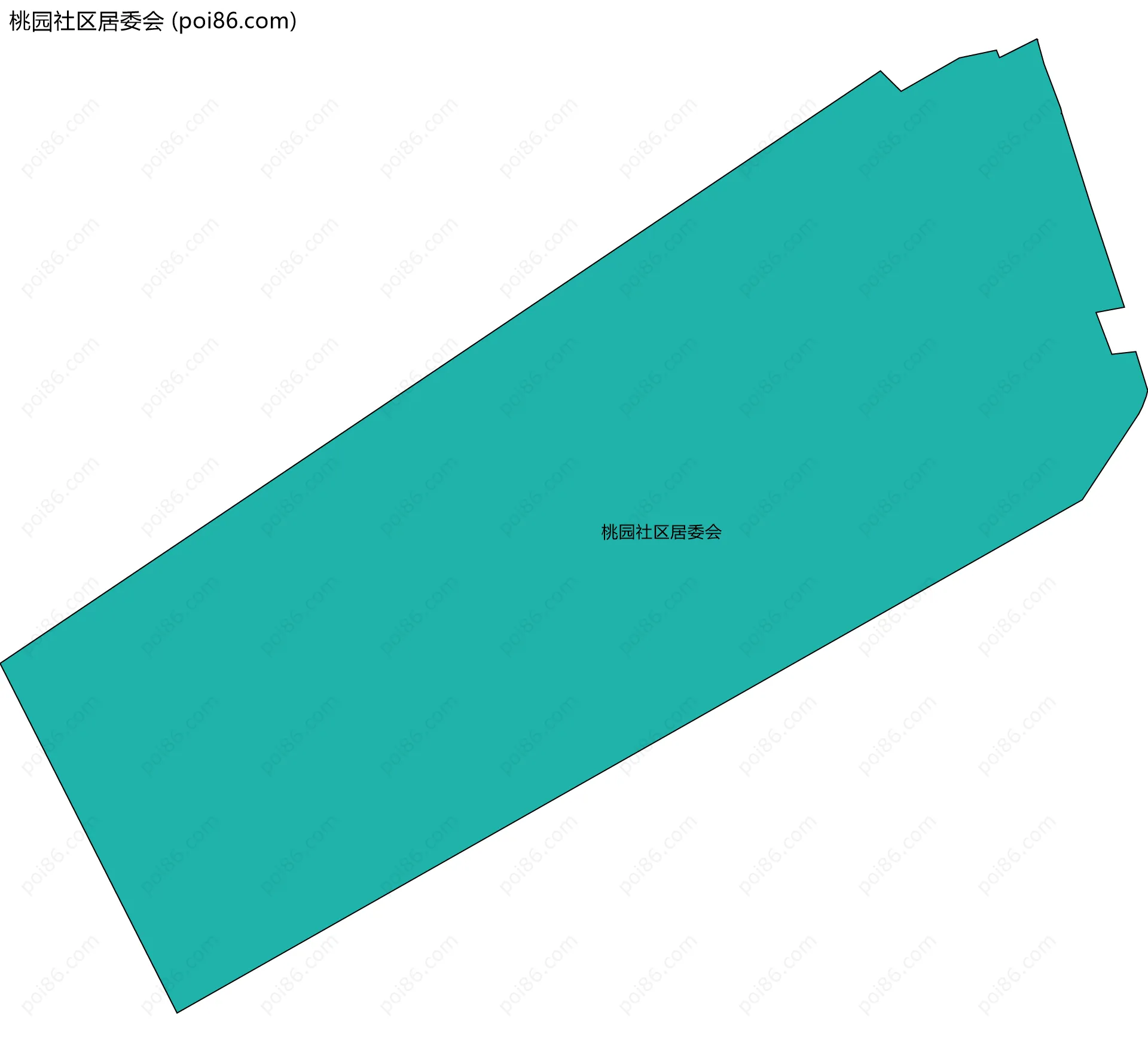 桃园社区居委会边界地图