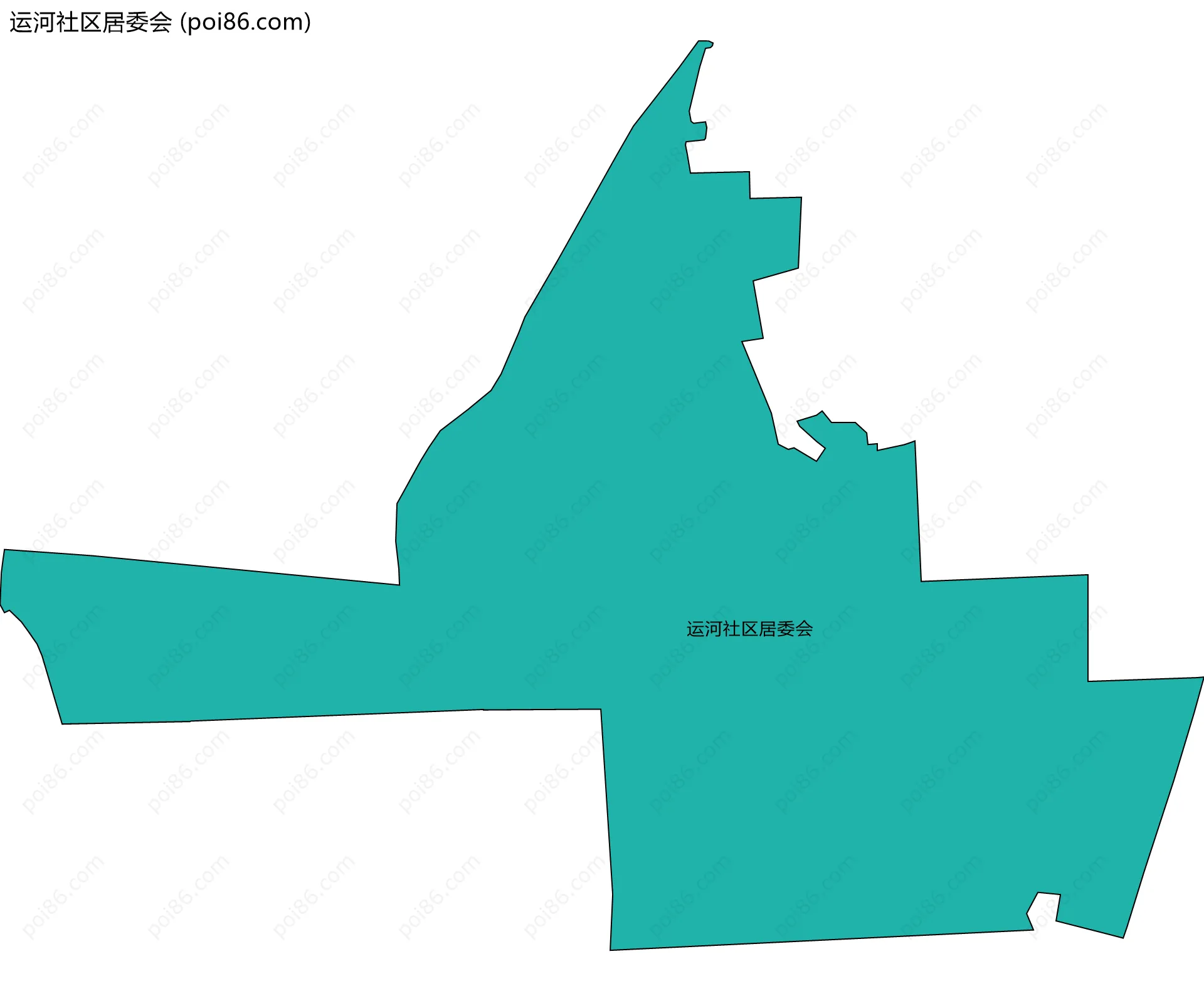 运河社区居委会边界地图