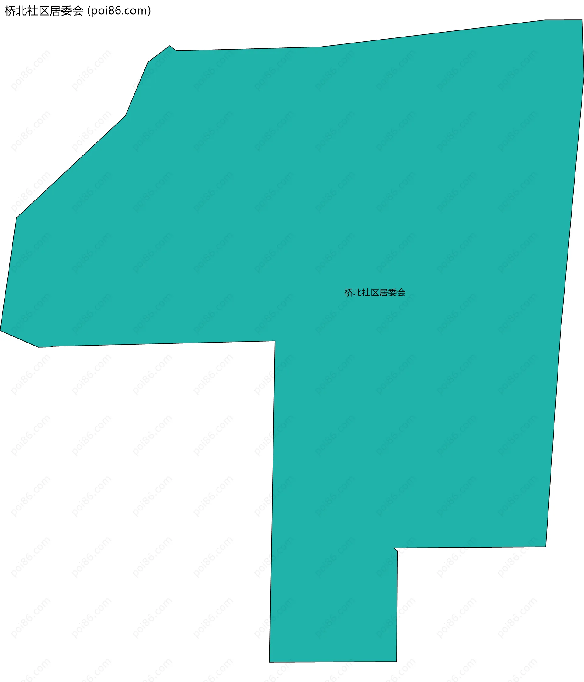 桥北社区居委会边界地图