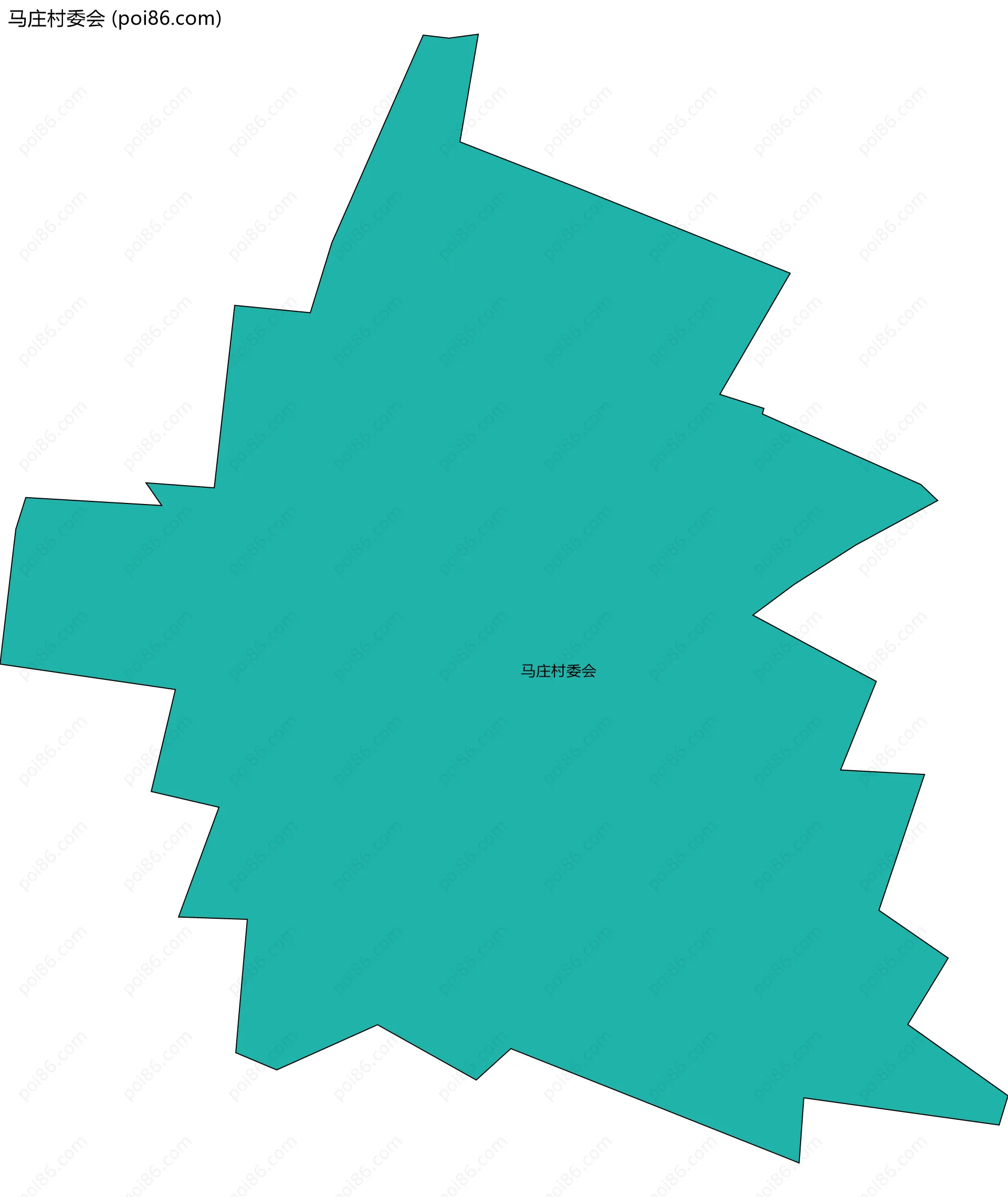 马庄村委会边界地图