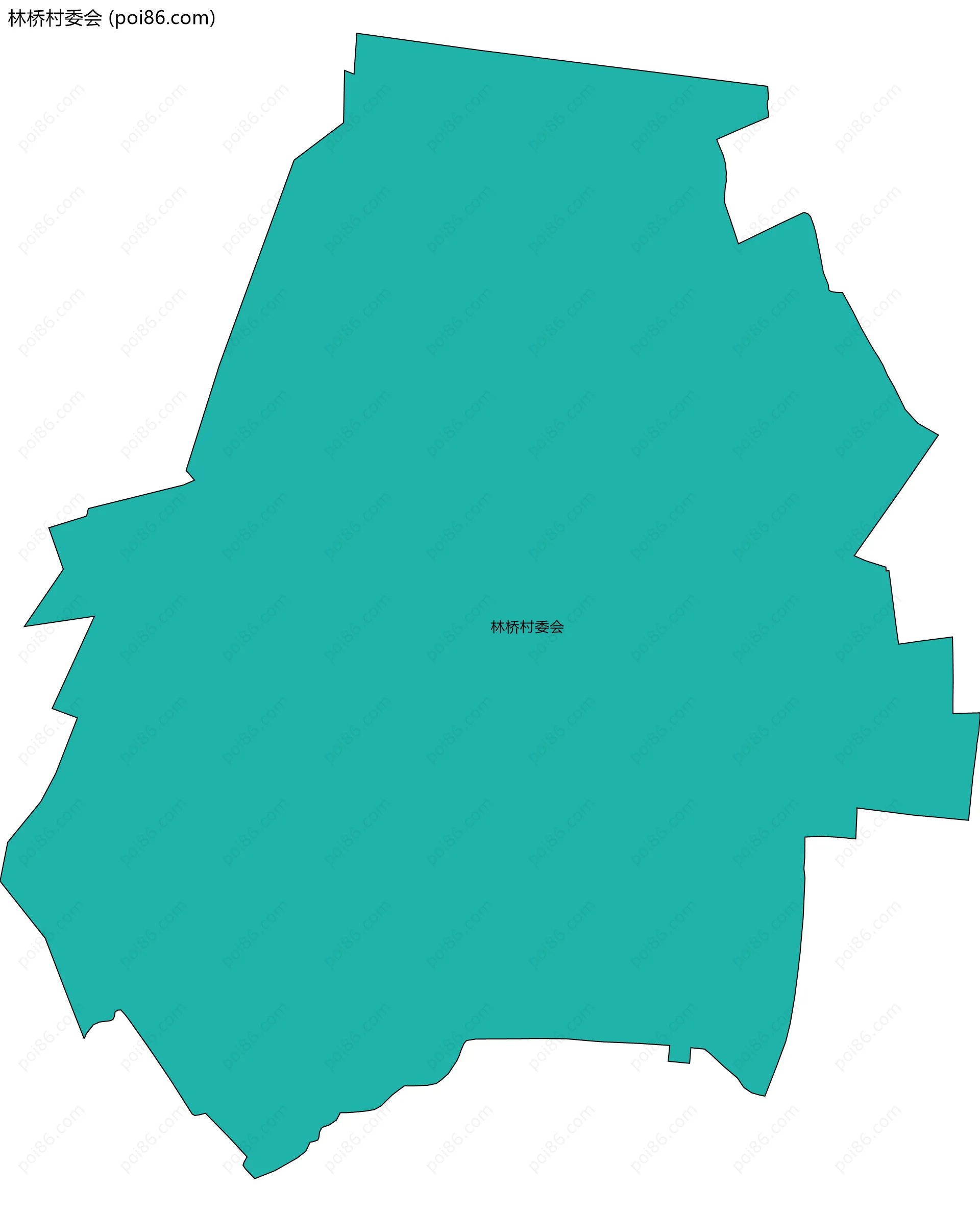 林桥村委会边界地图