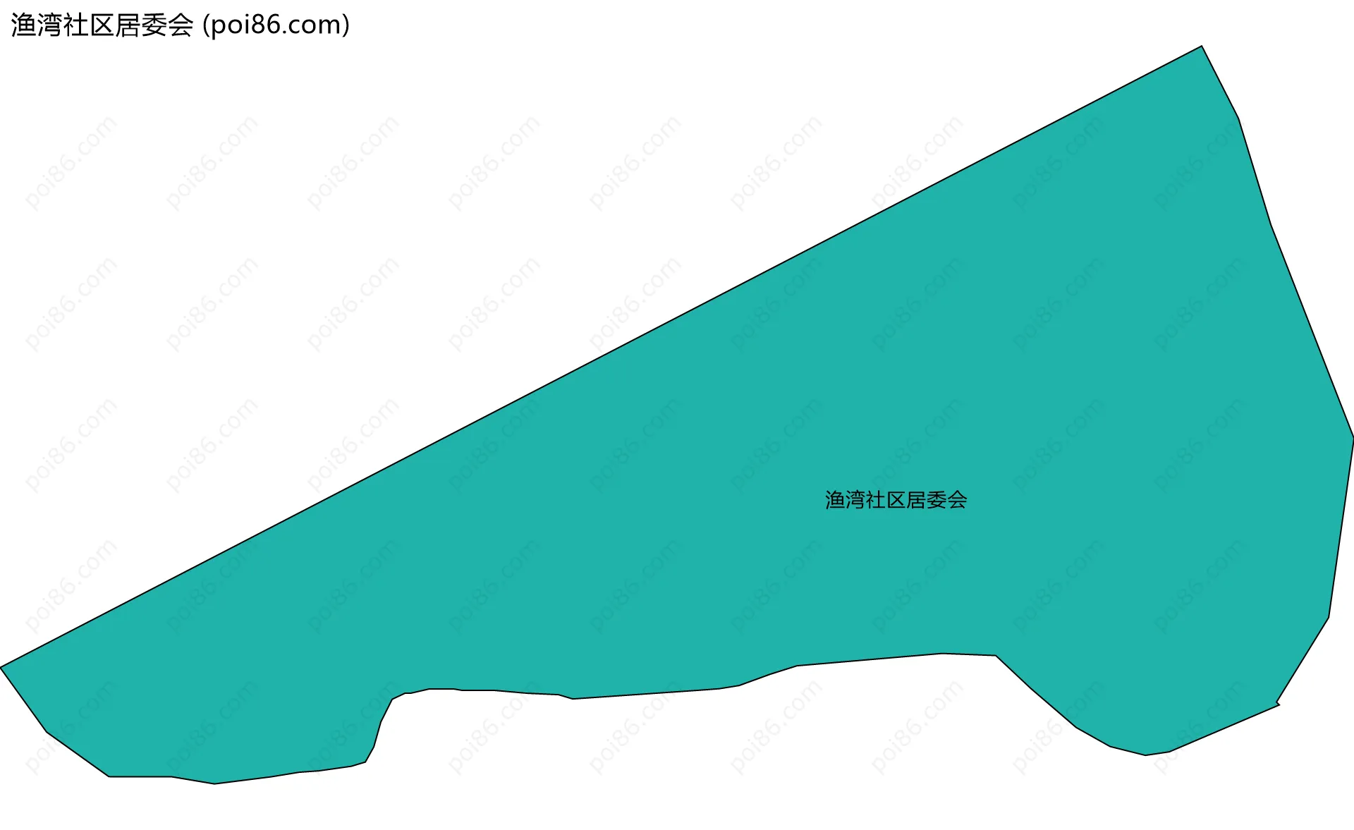 渔湾社区居委会边界地图