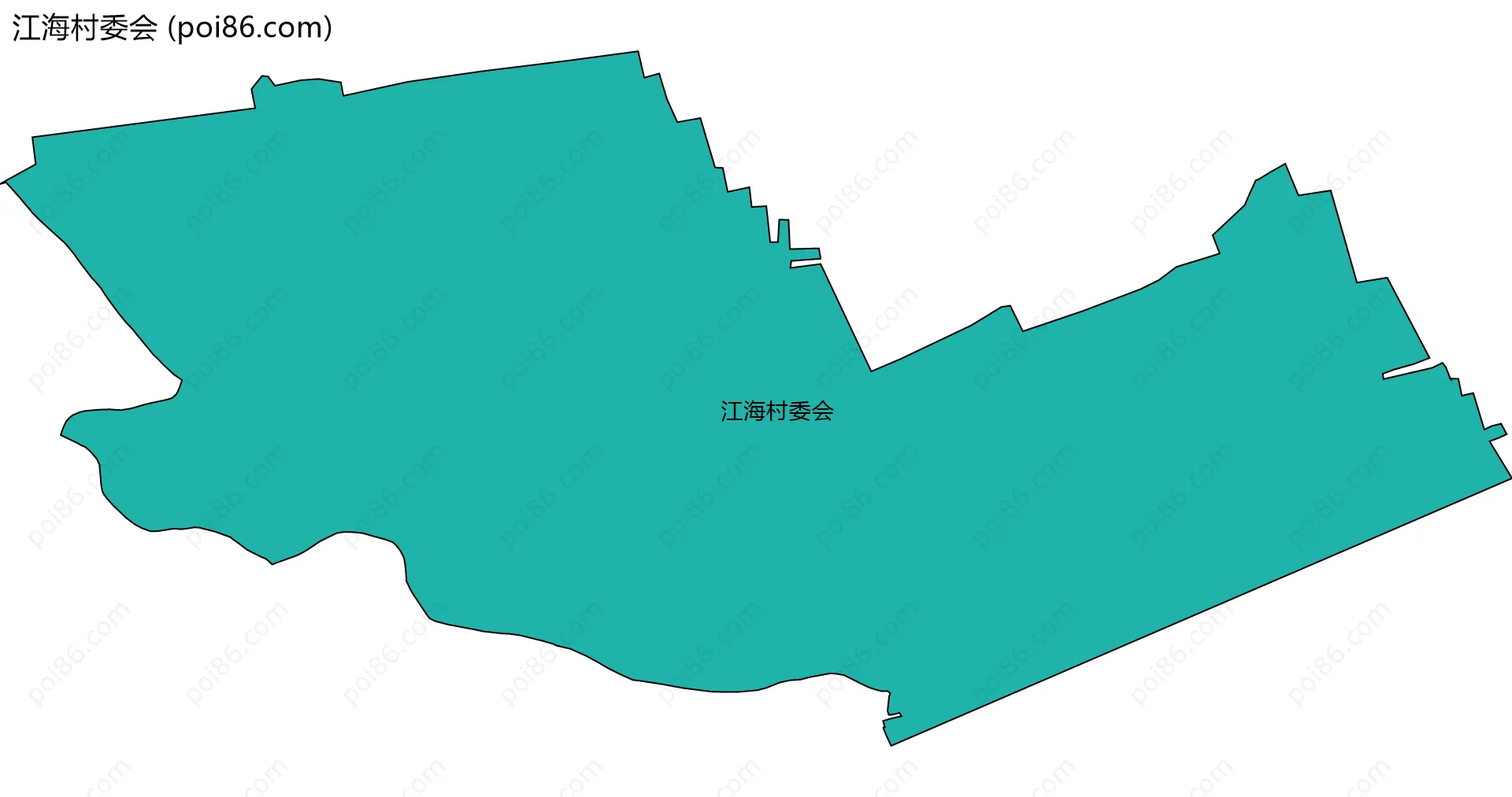 江海村委会边界地图