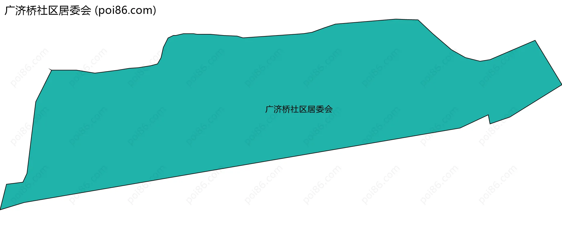 广济桥社区居委会边界地图