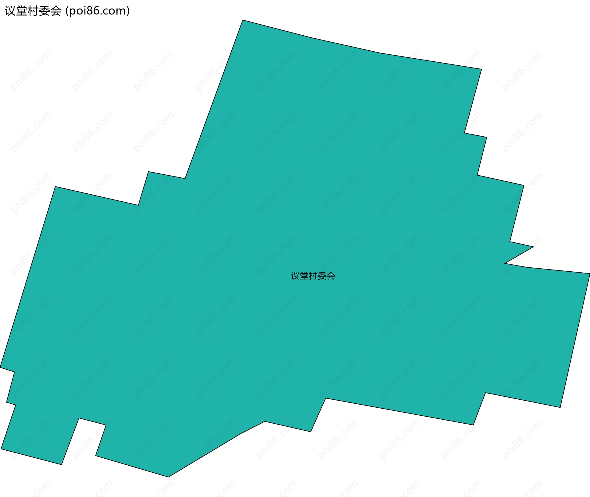 议堂村委会边界地图