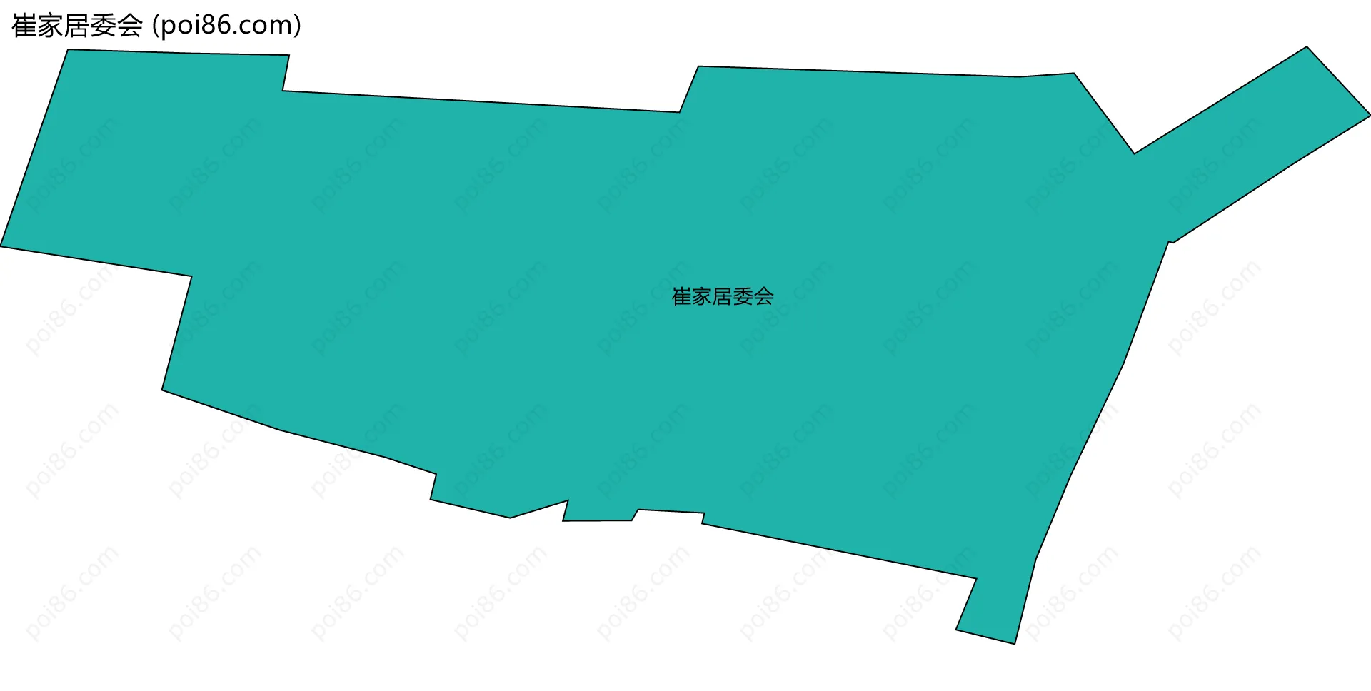 崔家居委会边界地图