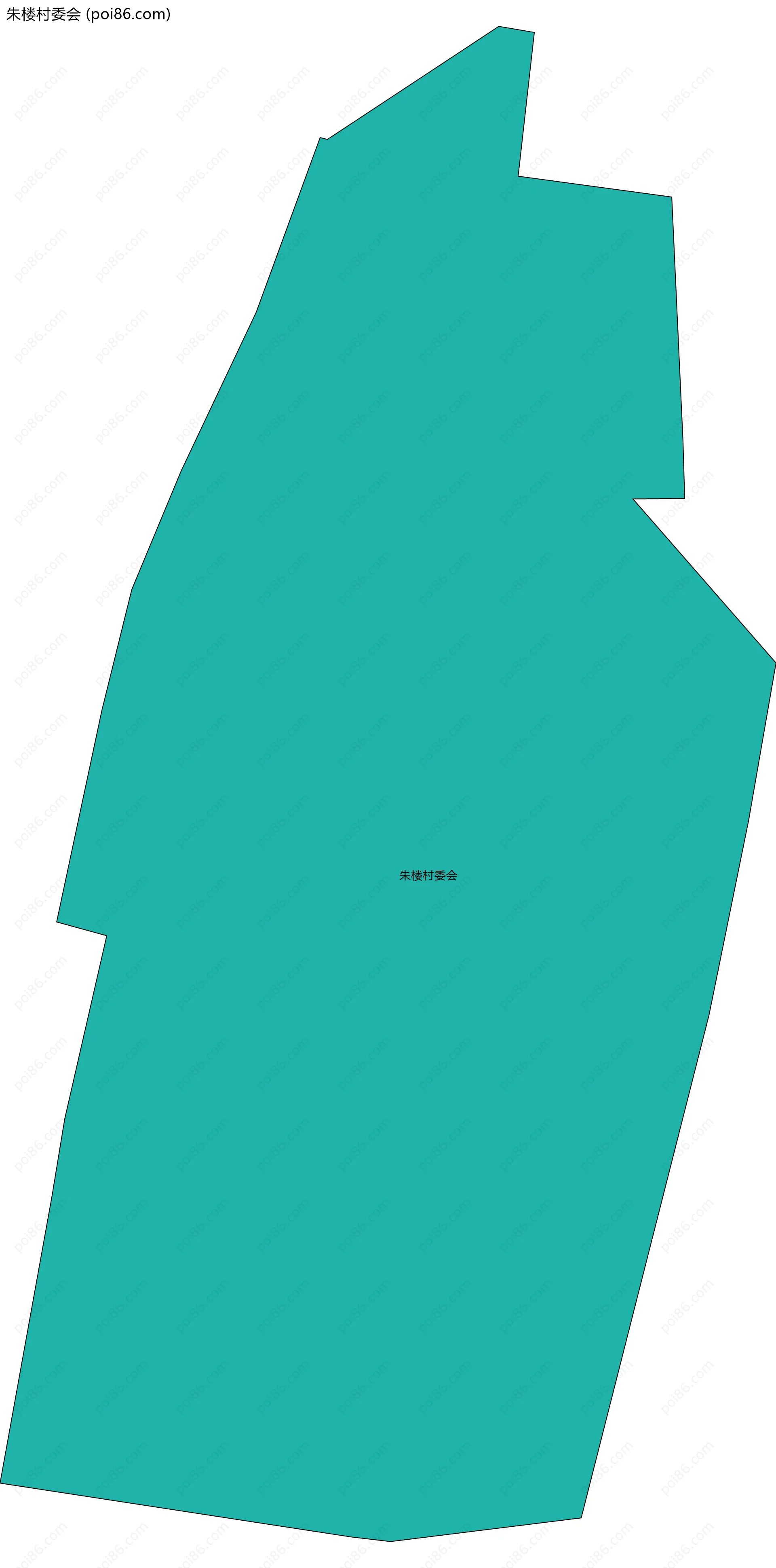 朱楼村委会边界地图