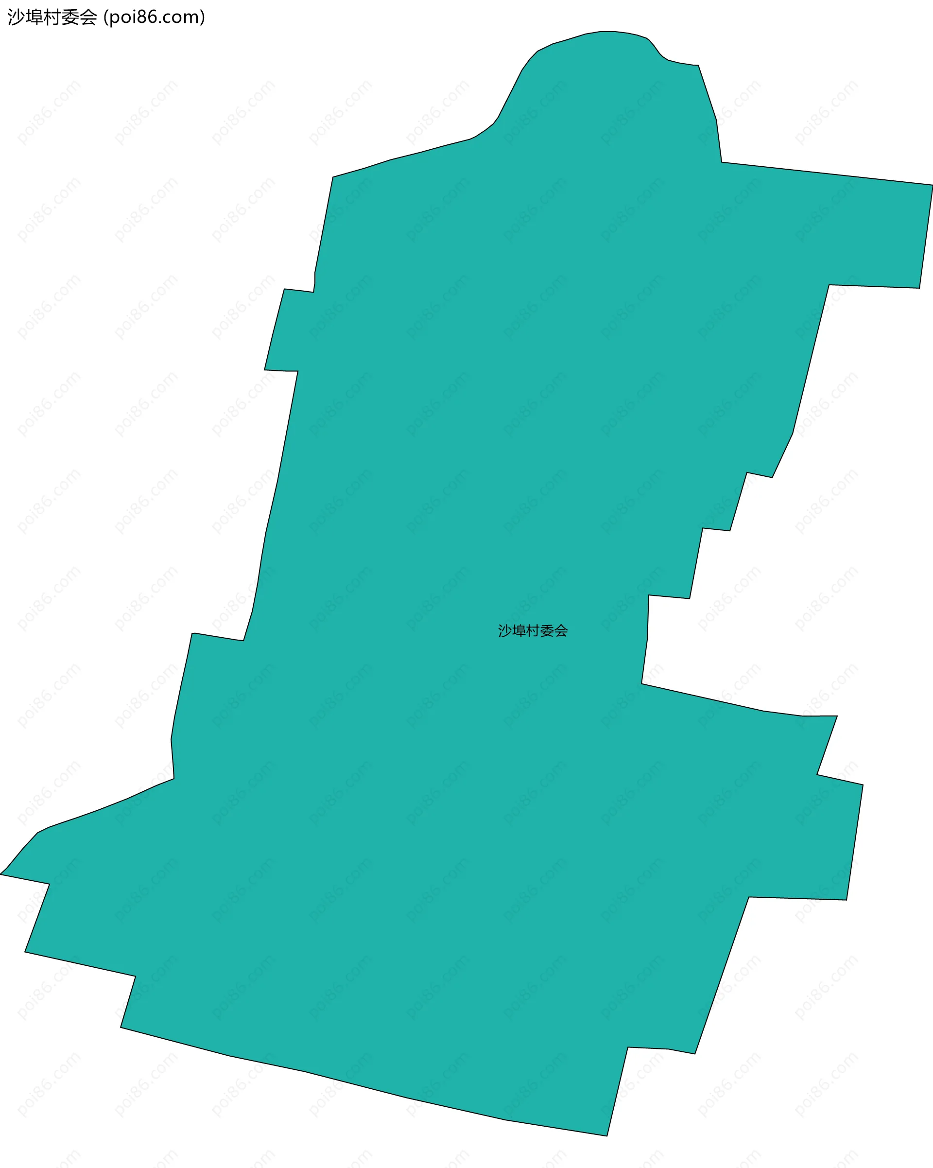沙埠村委会边界地图