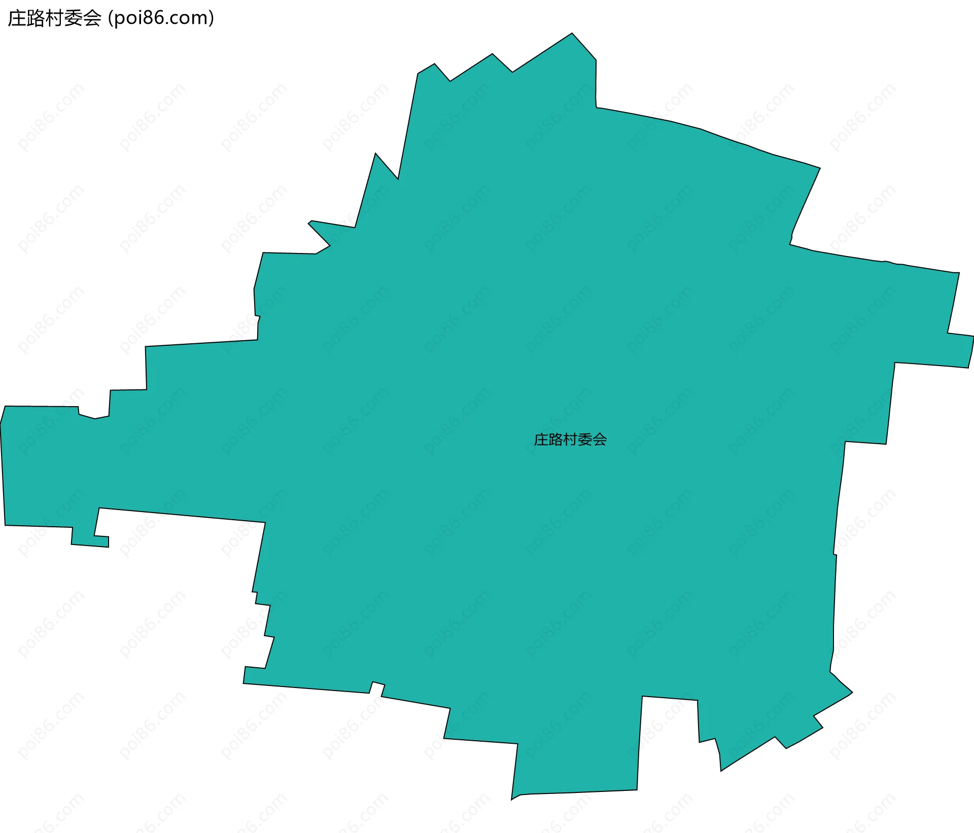 庄路村委会边界地图