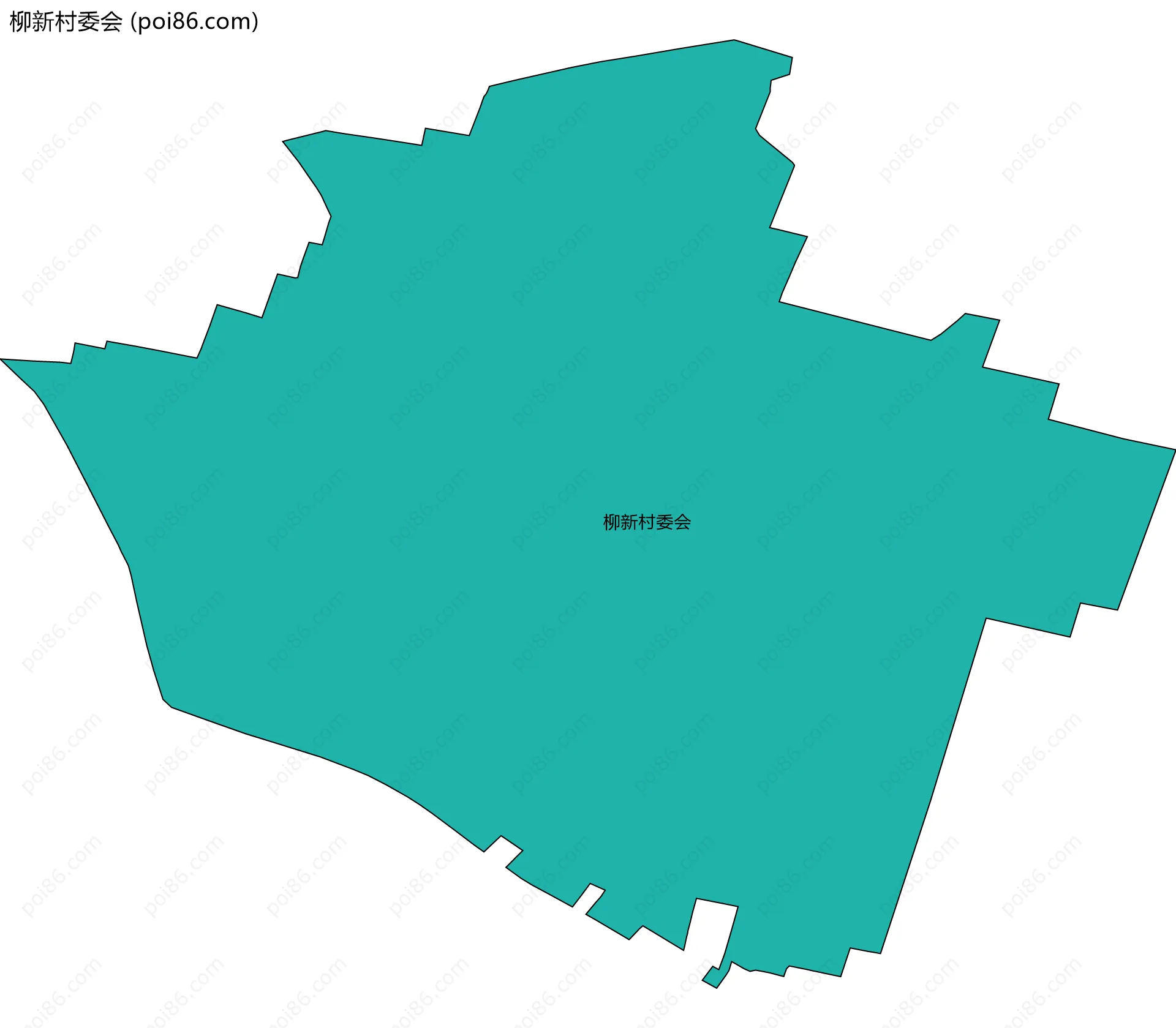 柳新村委会边界地图