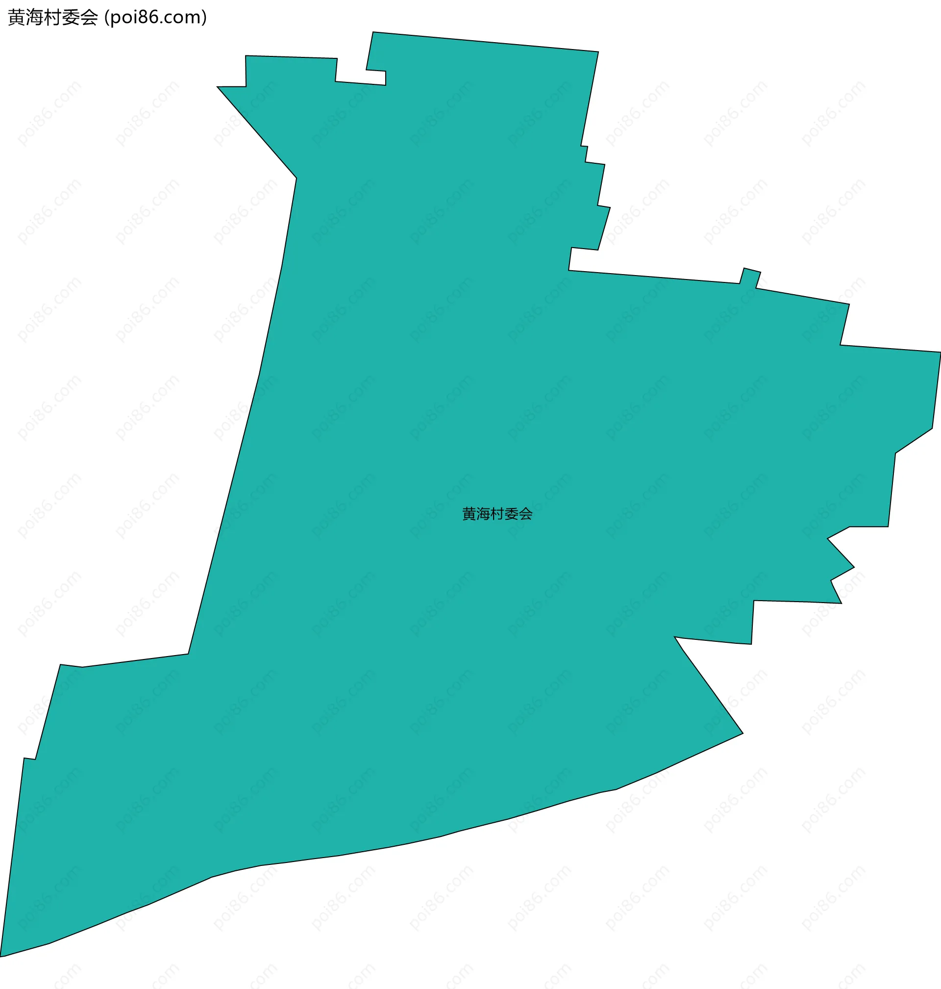 黄海村委会边界地图