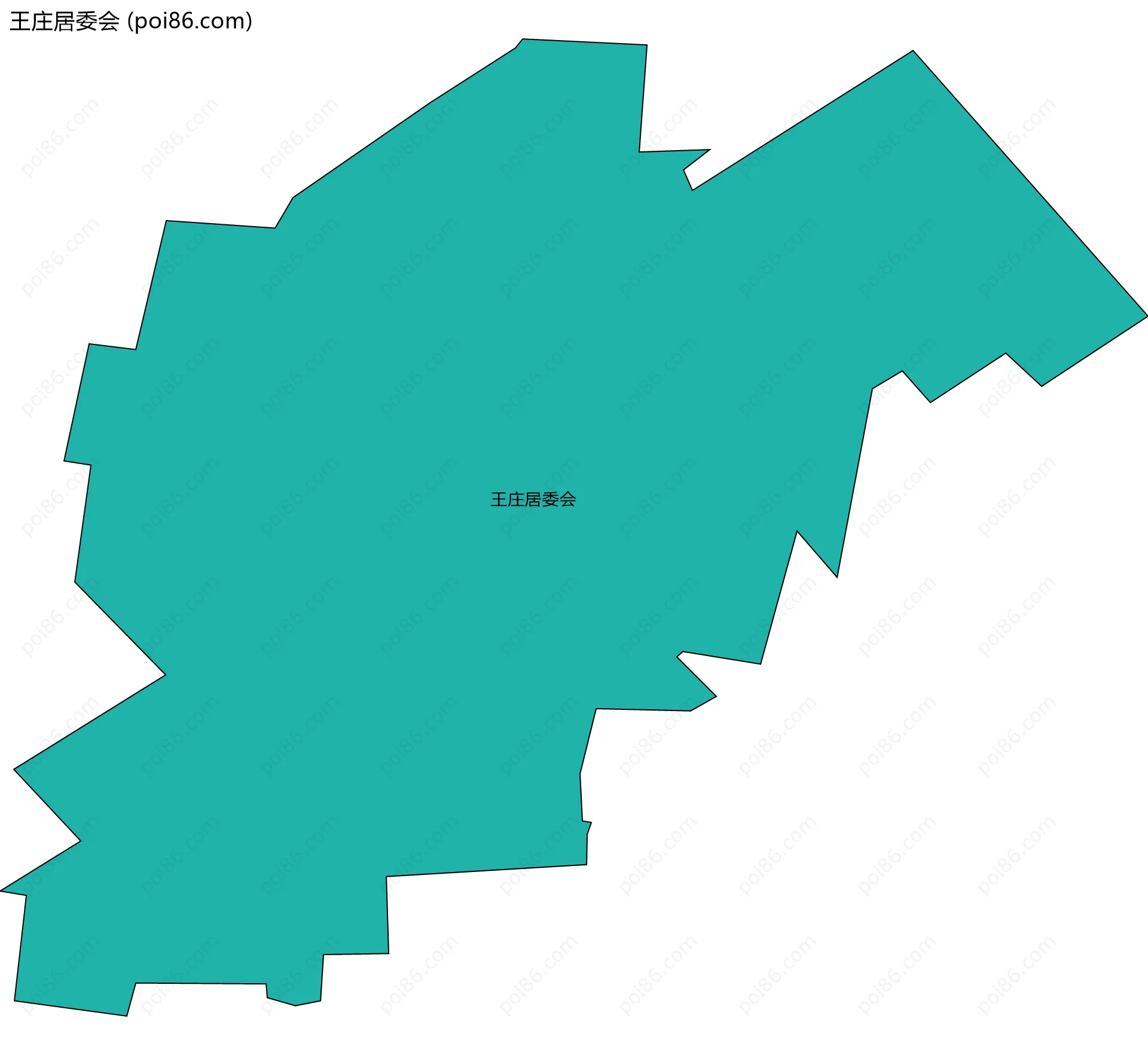 王庄居委会边界地图