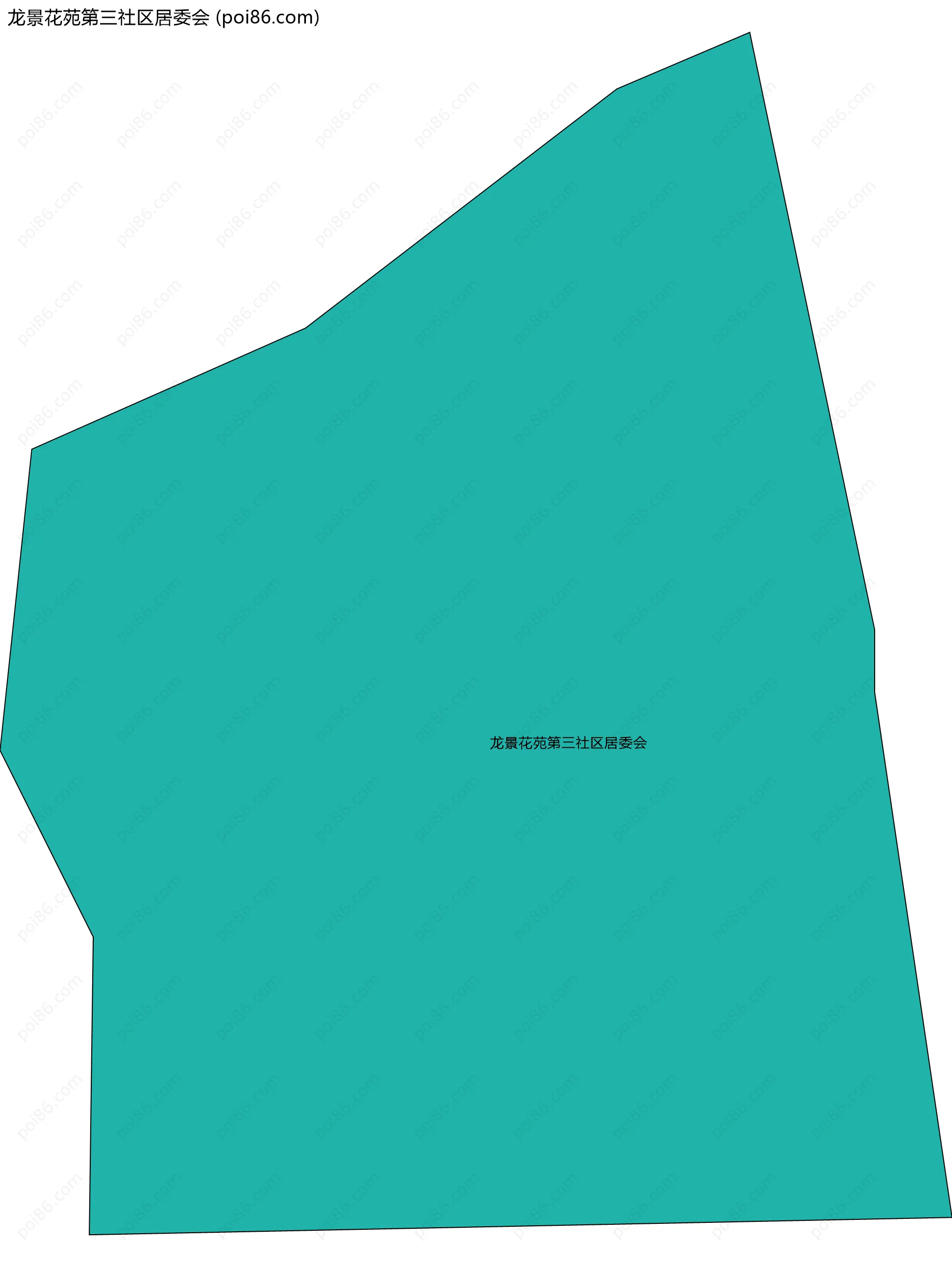 龙景花苑第三社区居委会边界地图