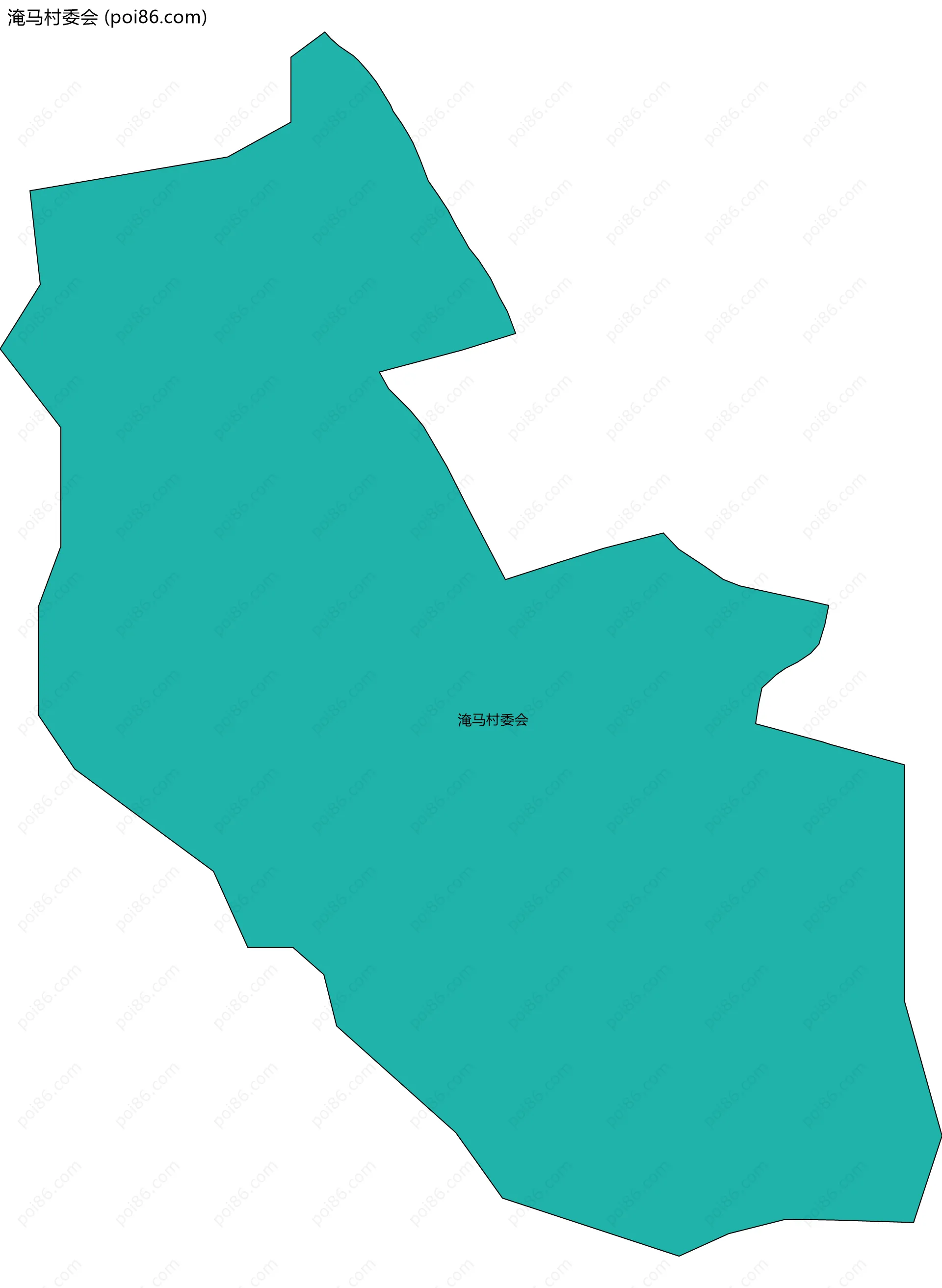 淹马村委会边界地图