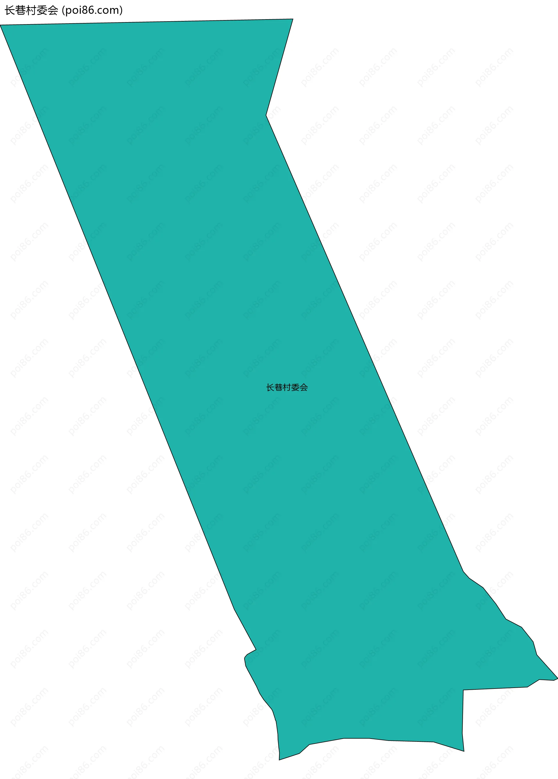 长巷村委会边界地图