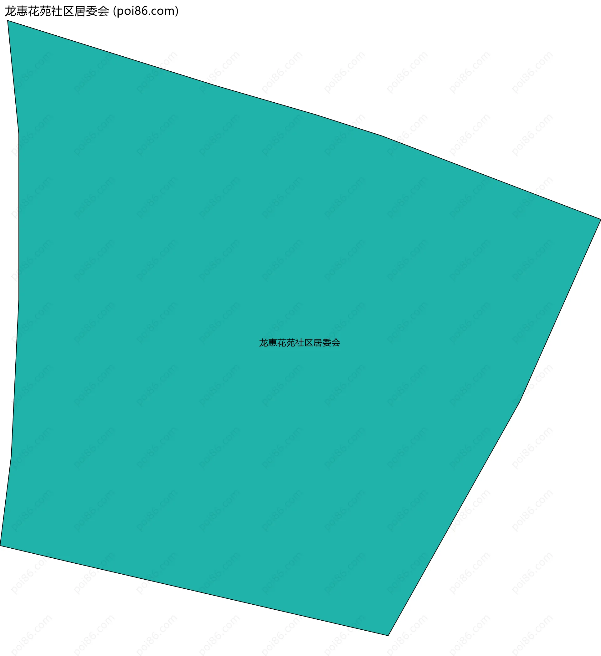 龙惠花苑社区居委会边界地图