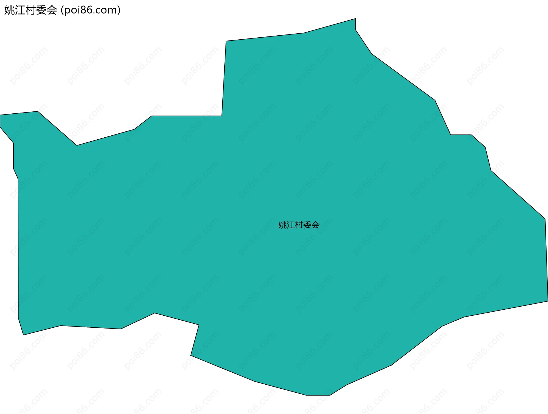 姚江村委会边界地图