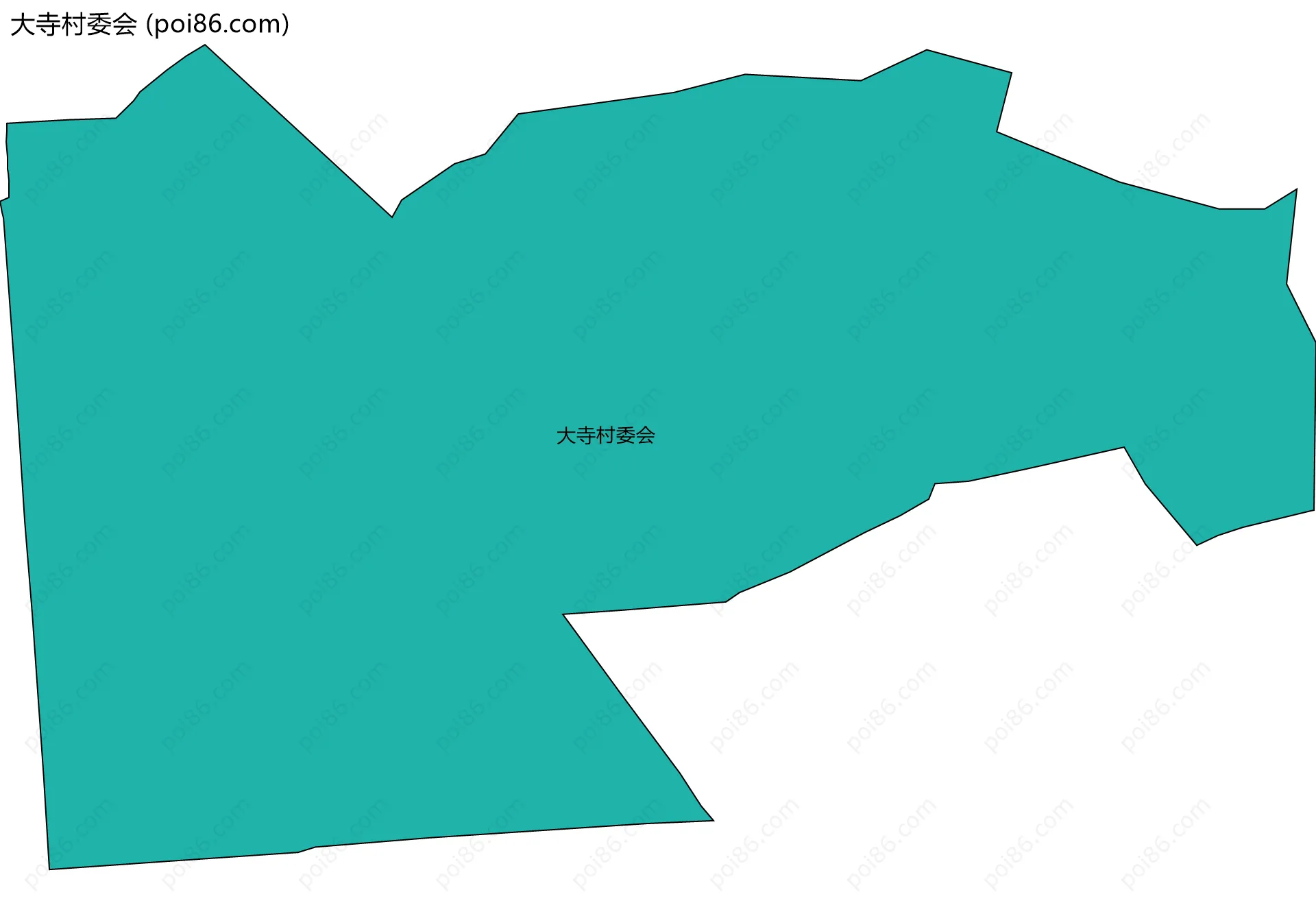 大寺村委会边界地图