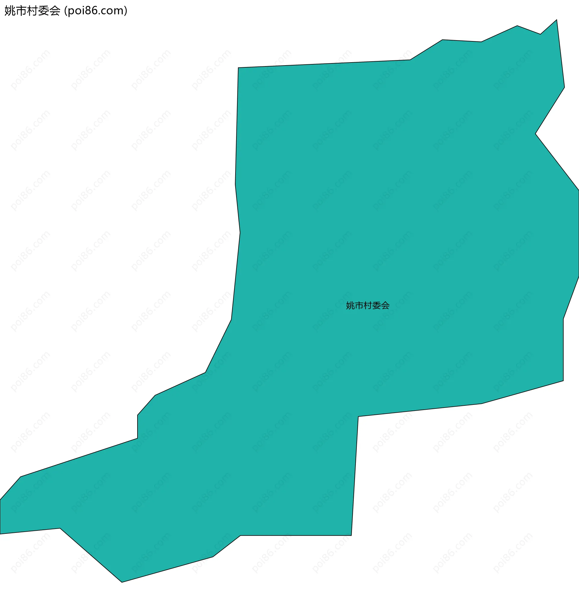 姚市村委会边界地图