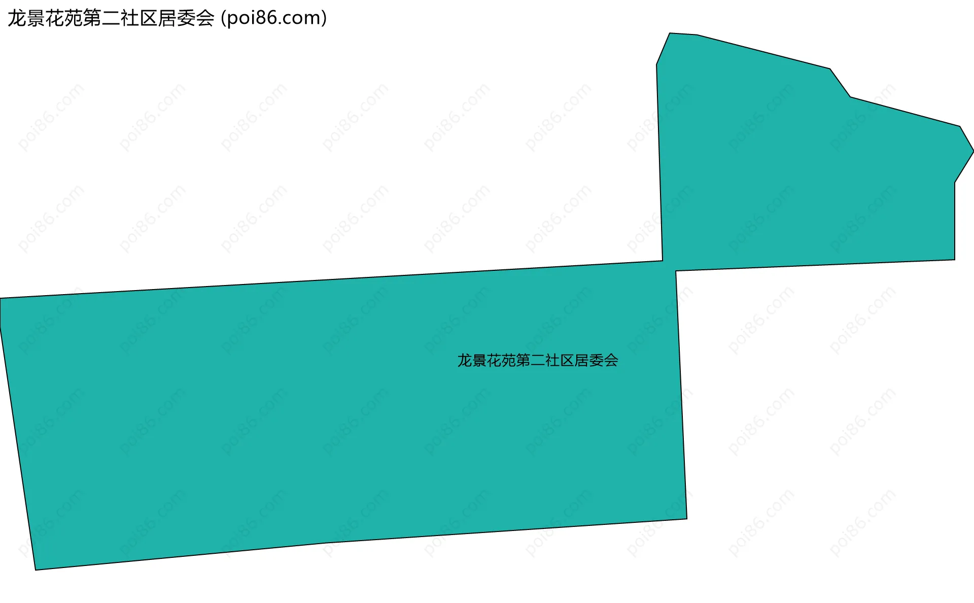 龙景花苑第二社区居委会边界地图