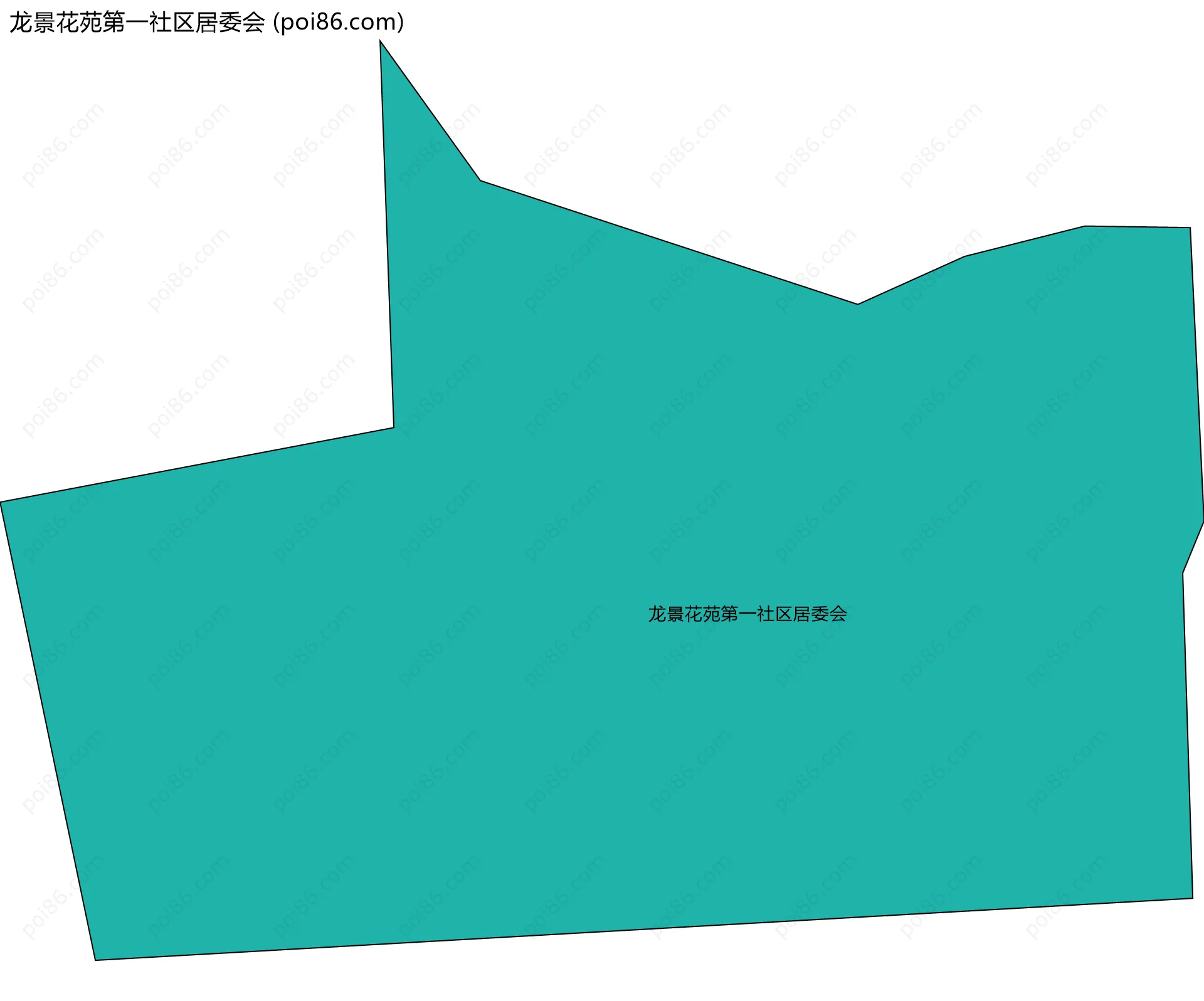 龙景花苑第一社区居委会边界地图