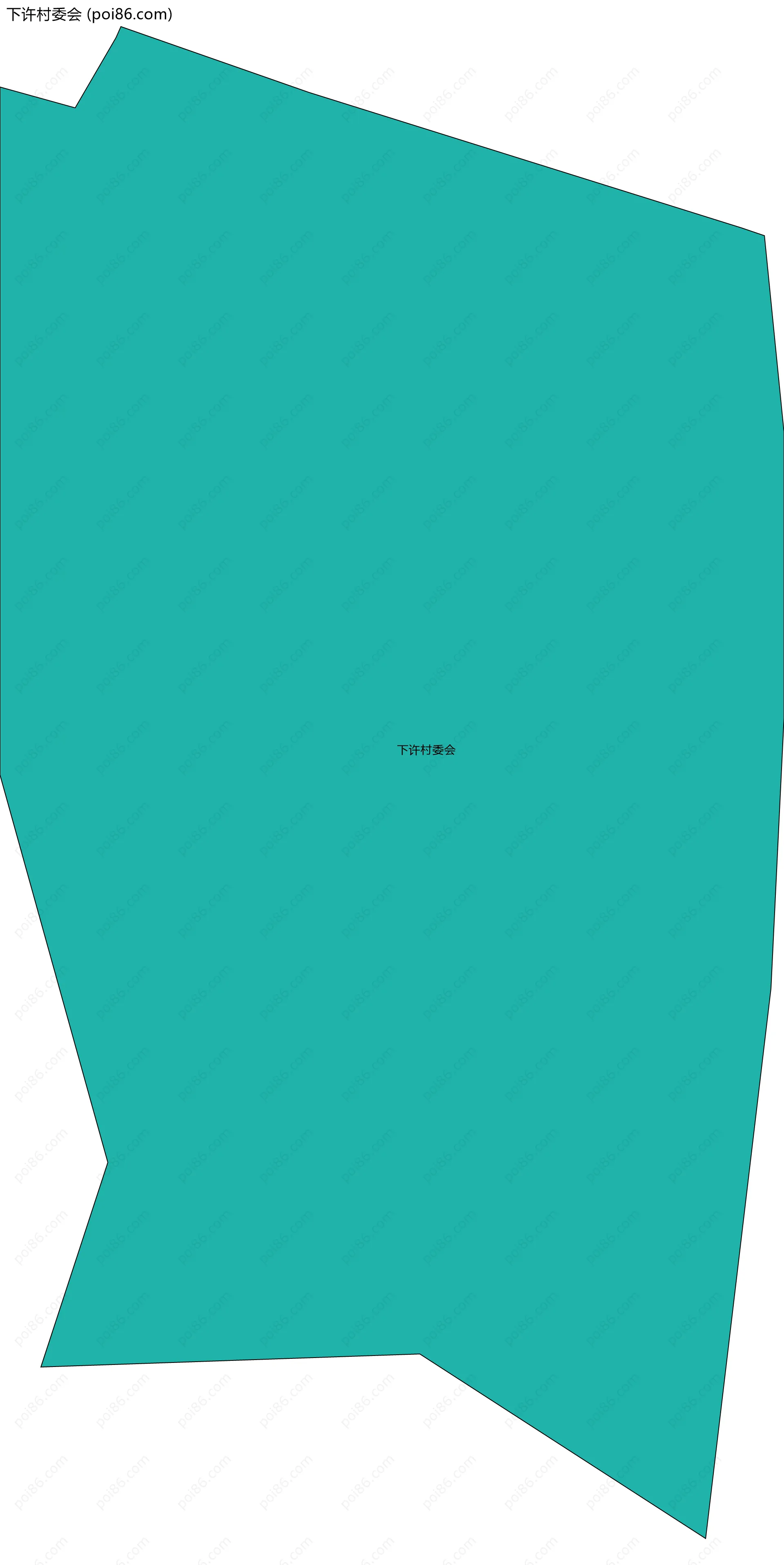 下许村委会边界地图